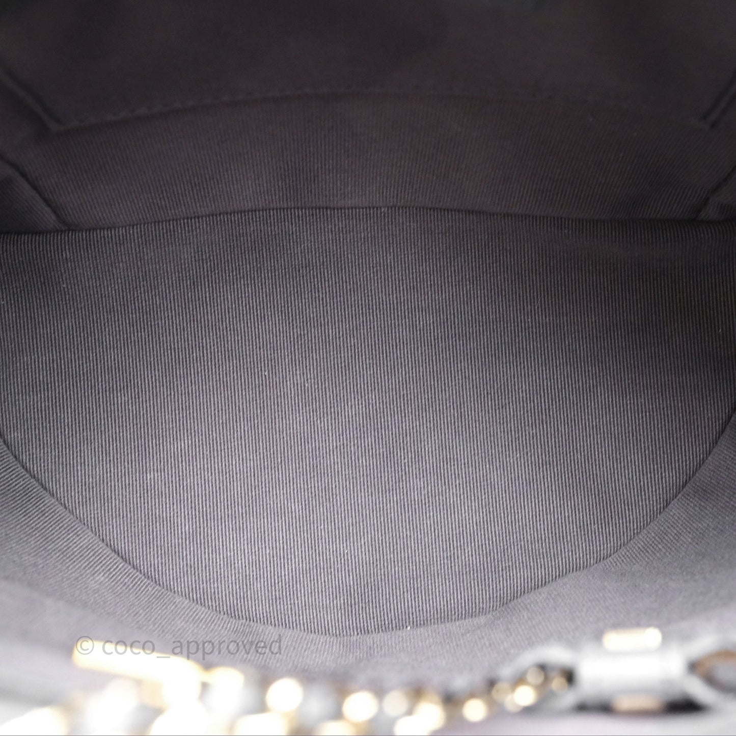 Chanel Duma Backpack Medium Grey Caviar Gold Hardware