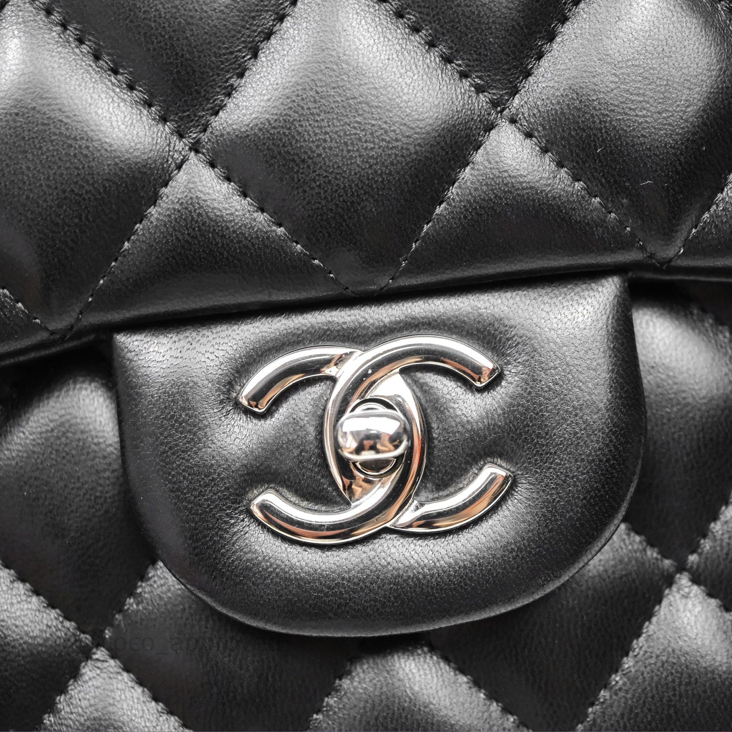 Chanel Jumbo Double Flap Black Lambskin Silver Hardware⁣⁣