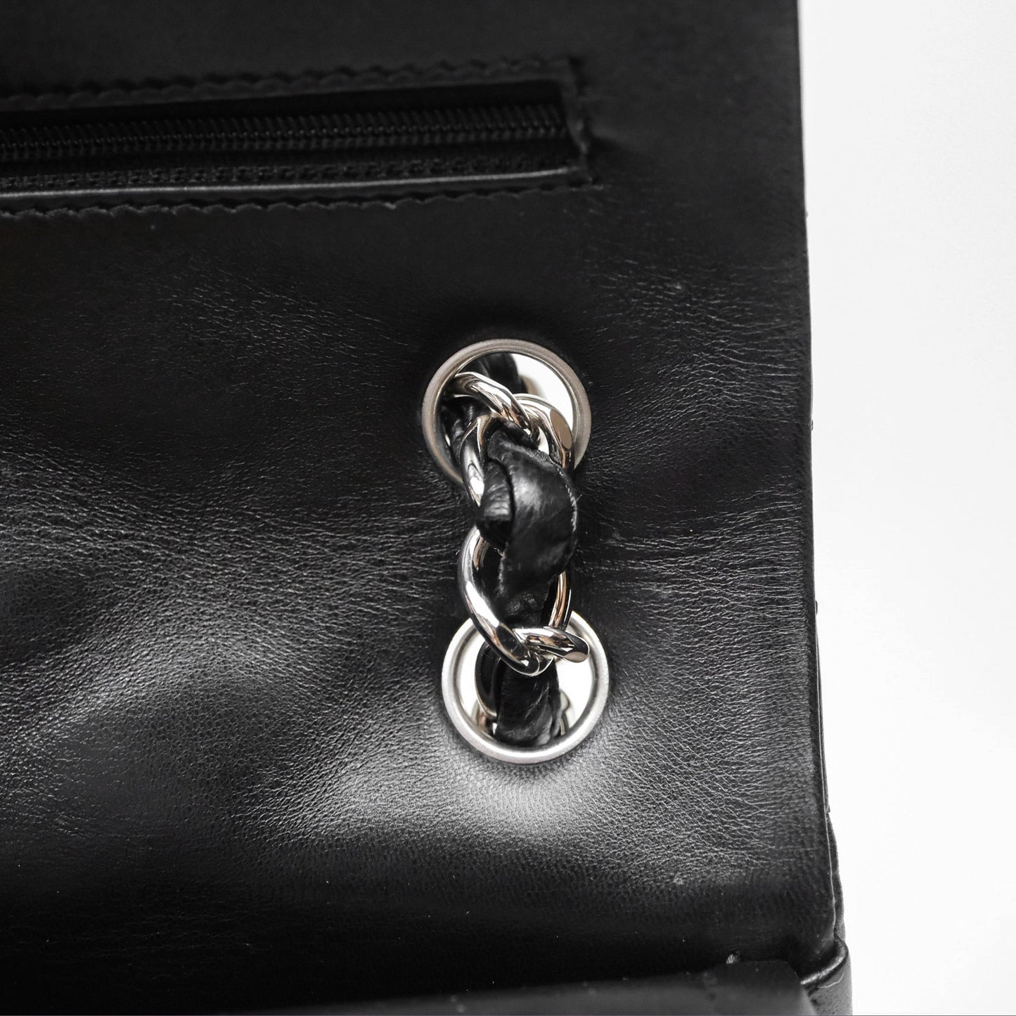 Chanel Jumbo Double Flap Black Lambskin Silver Hardware⁣⁣