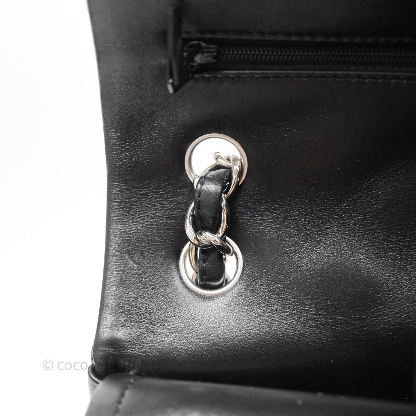 Chanel Jumbo Double Flap Black Lambskin Silver Hardware⁣⁣