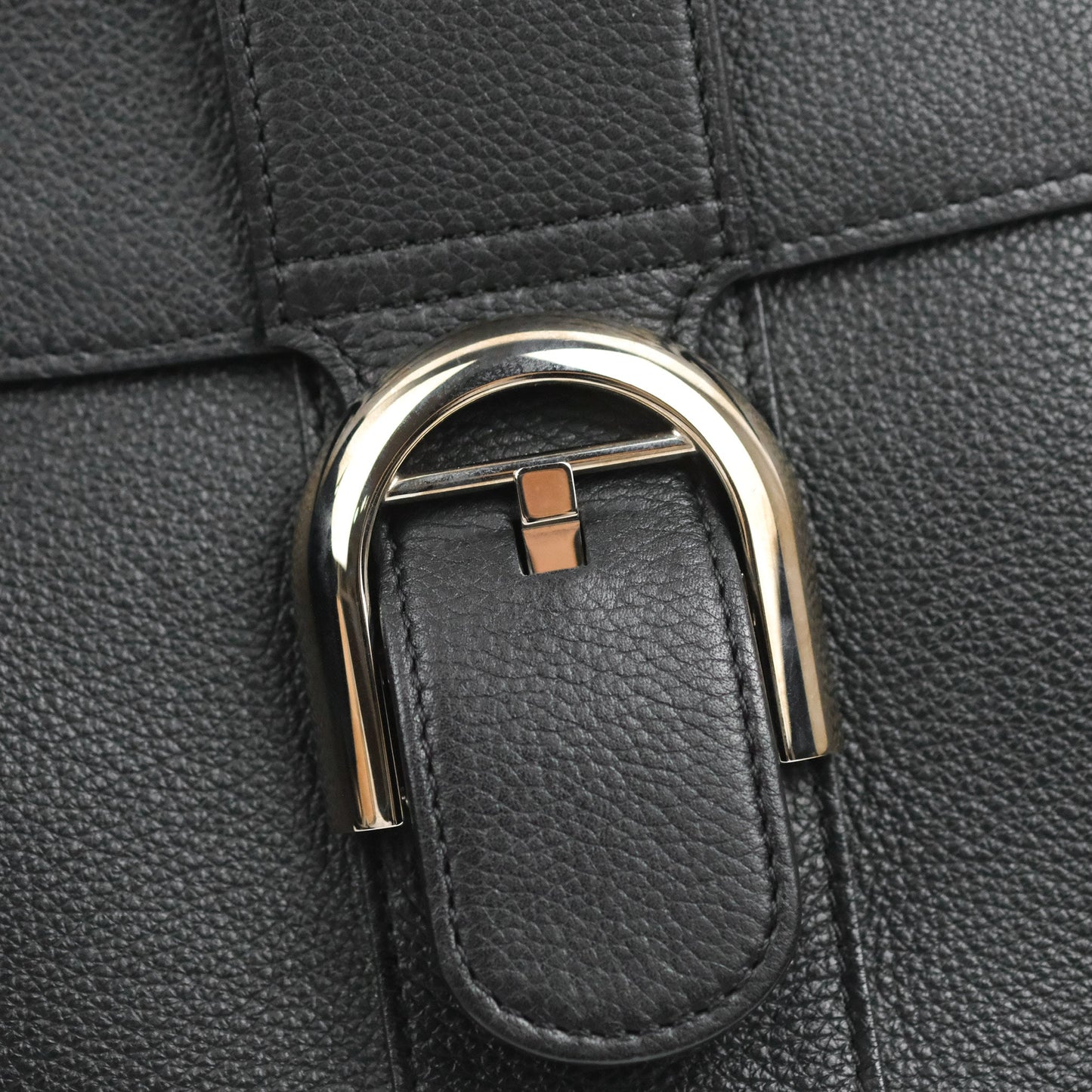 Delvaux Brillant MM Grained Calfskin Satchel Black