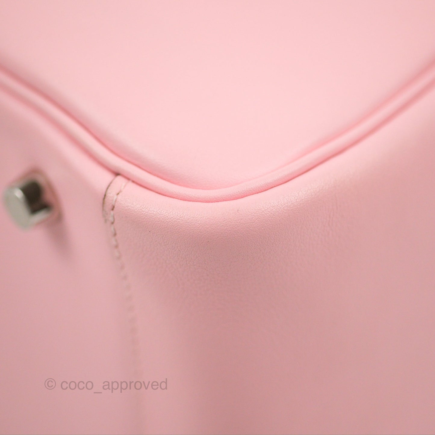 Hermes Lindy 30 Rose Sakura Pink 3Q Swift Palladium Hardware