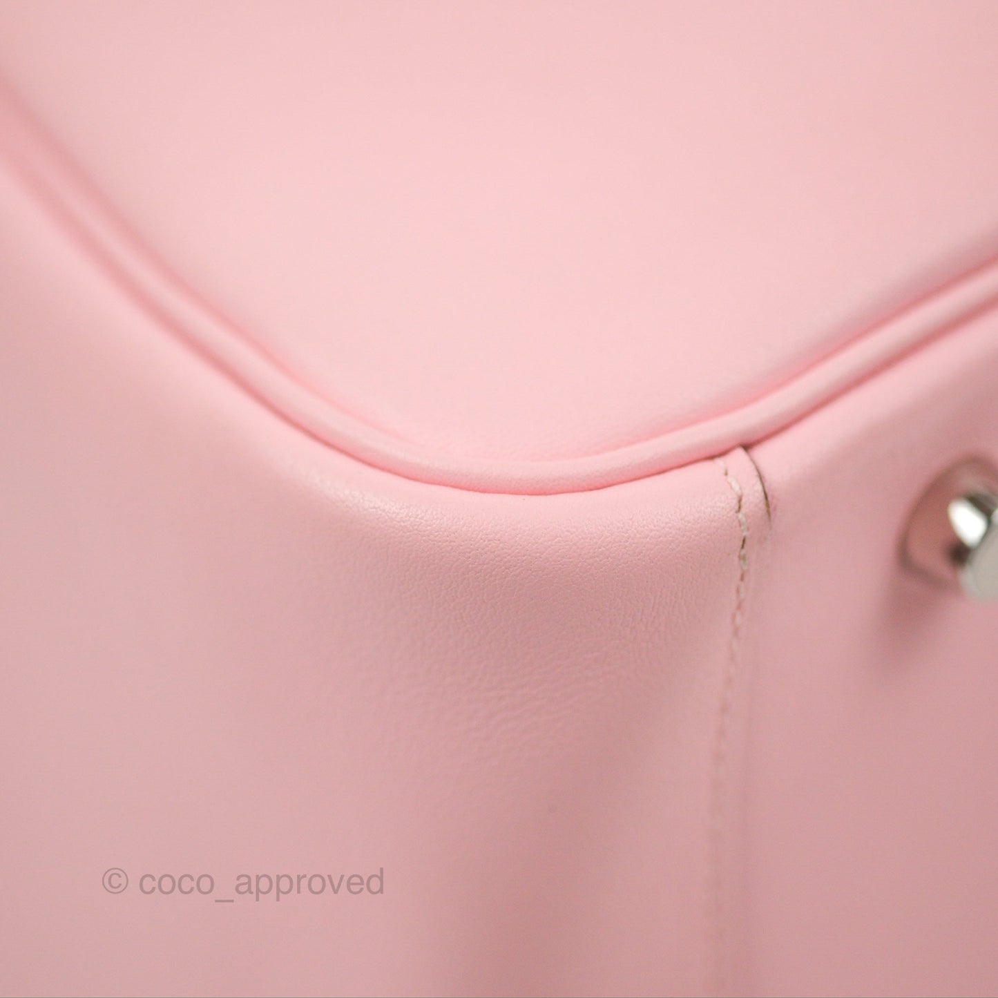 Hermes Lindy 30 Rose Sakura Pink 3Q Swift Palladium Hardware