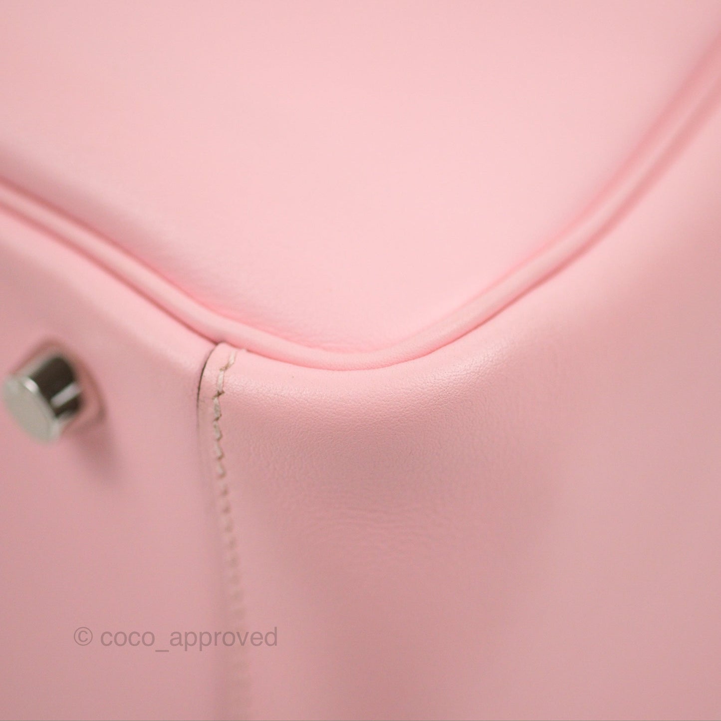 Hermes Lindy 30 Rose Sakura Pink 3Q Swift Palladium Hardware