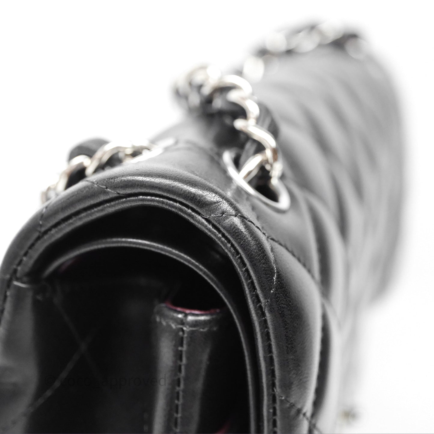 Chanel Jumbo Double Flap Black Lambskin Silver Hardware⁣⁣