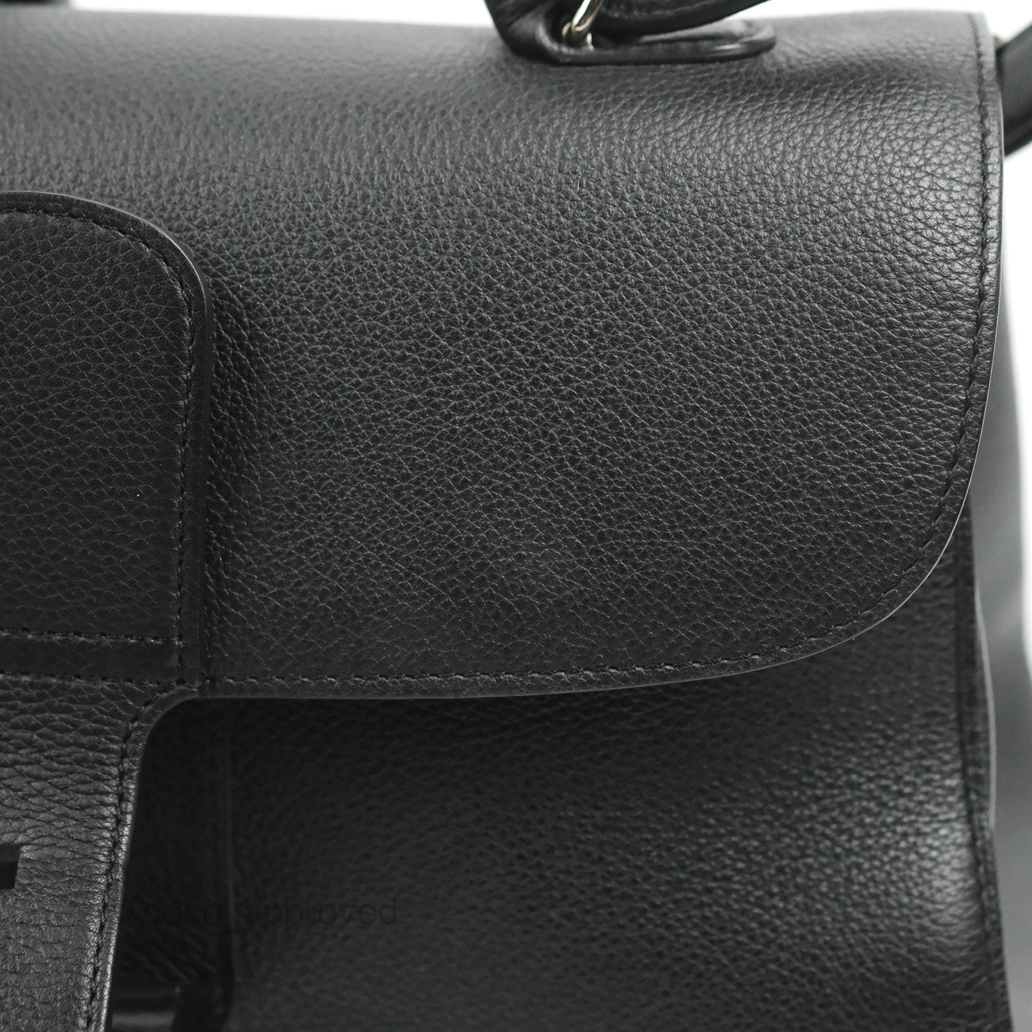 Delvaux Brillant MM Grained Calfskin Satchel Black