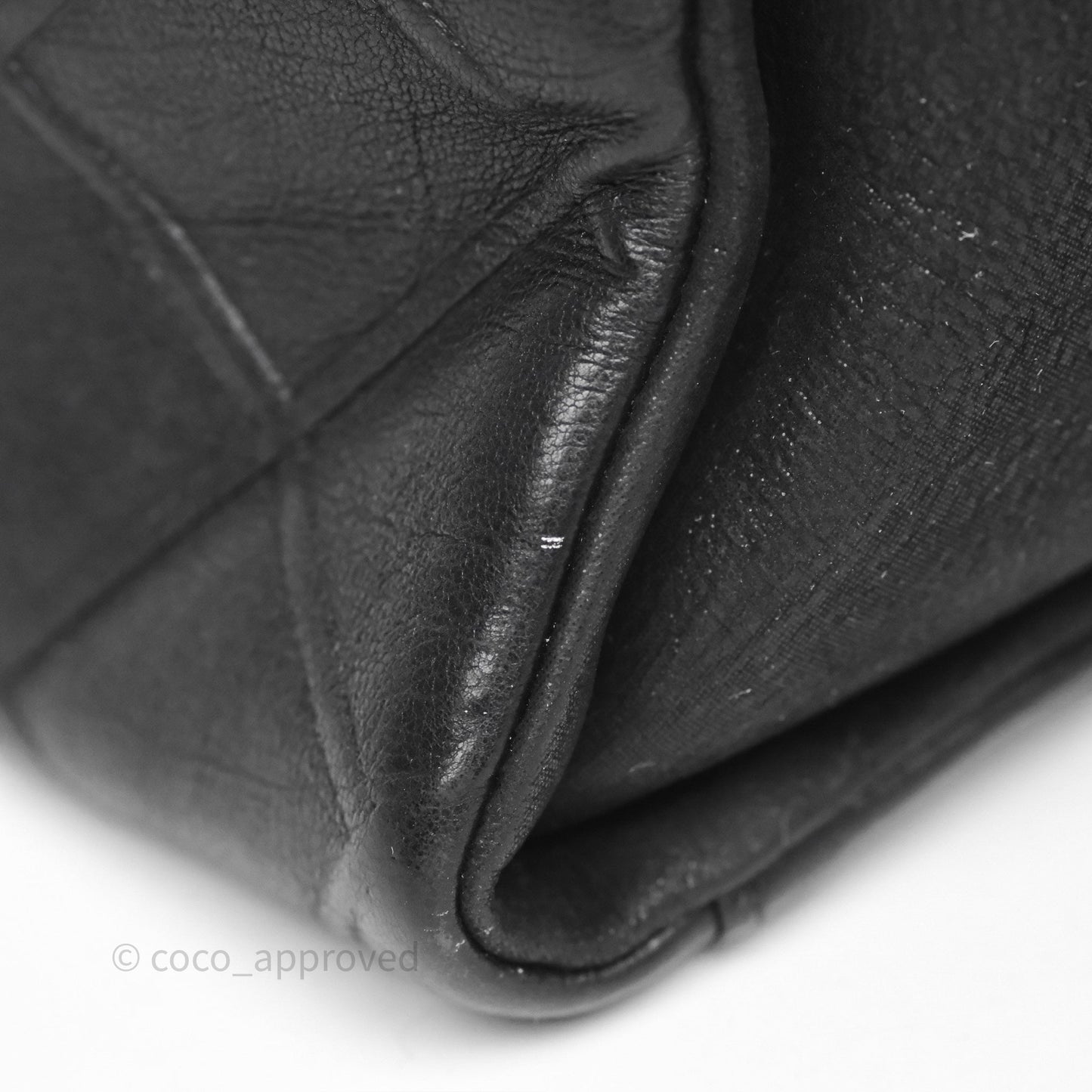 Chanel Small Chic Zip Shopping Tote Black Calfskin Ruthenium Hardware