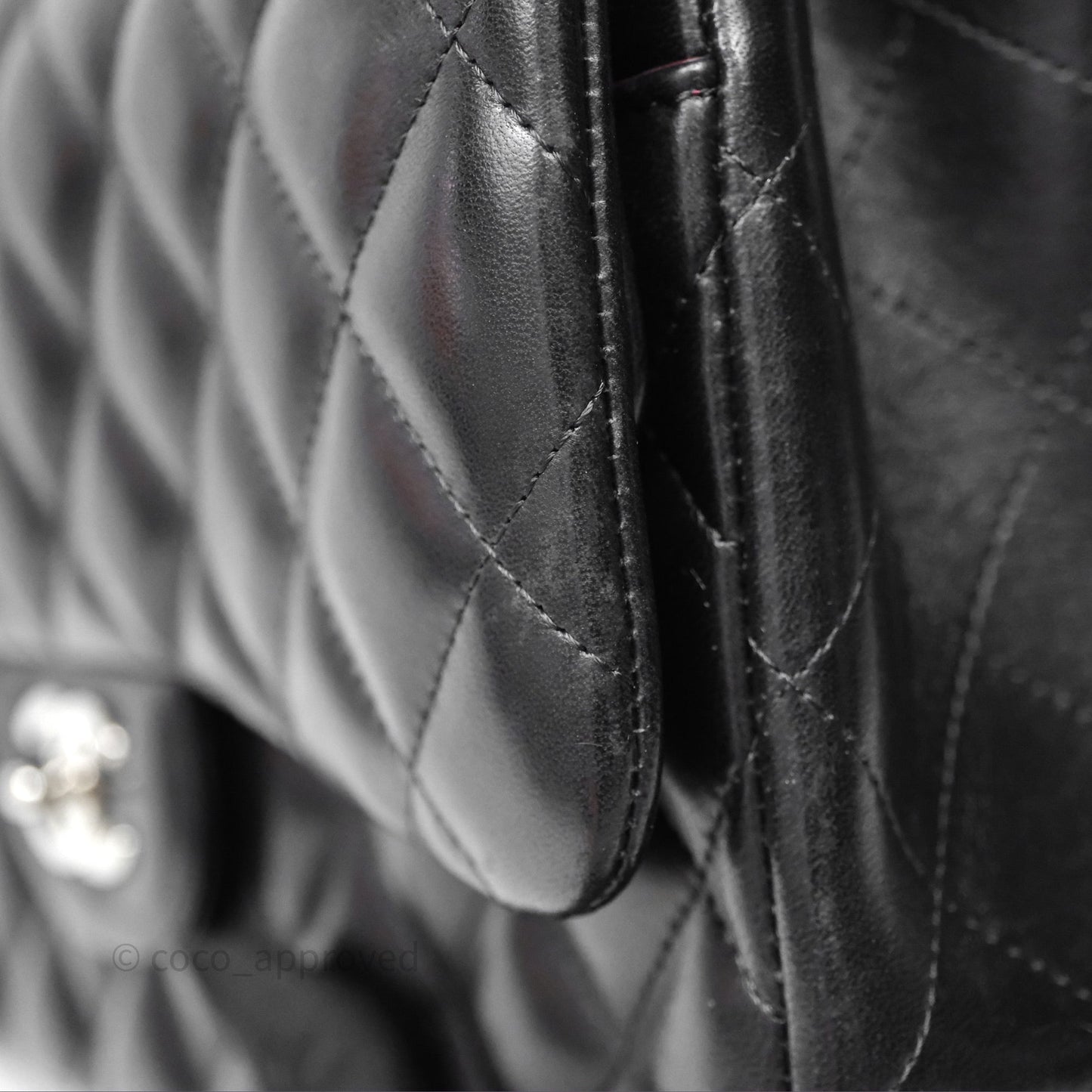 Chanel Jumbo Double Flap Black Lambskin Silver Hardware⁣⁣