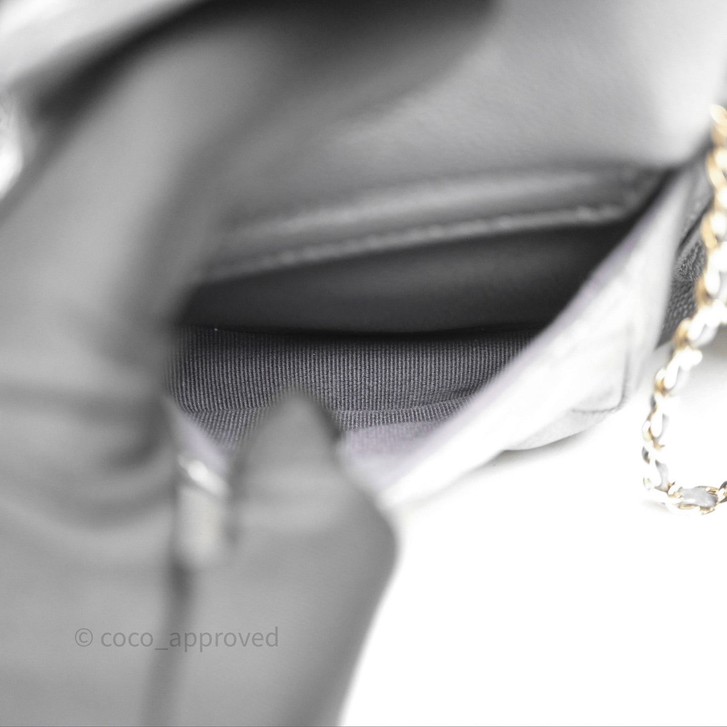 Chanel Duma Backpack Medium Grey Caviar Gold Hardware
