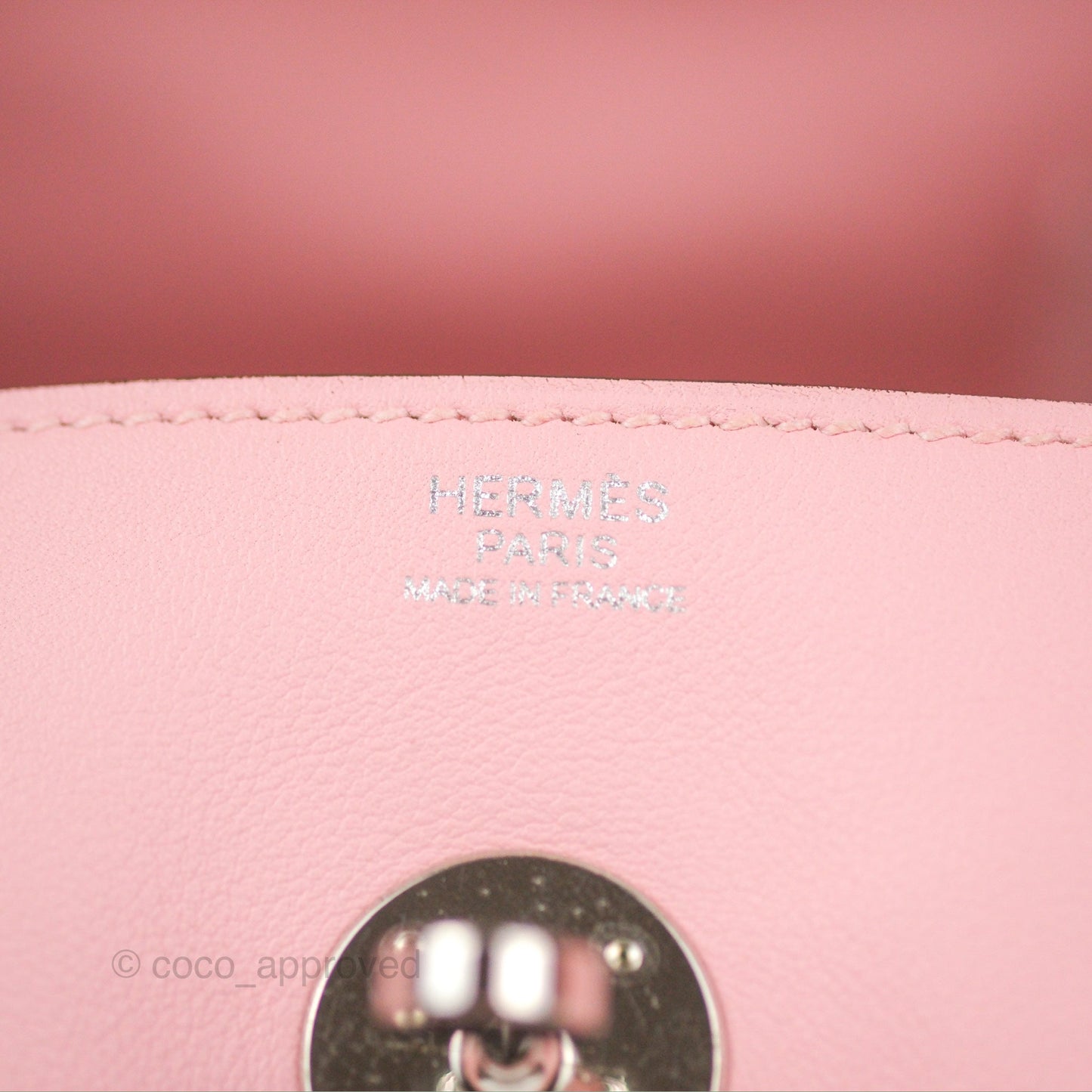 Hermes Lindy 30 Rose Sakura Pink 3Q Swift Palladium Hardware