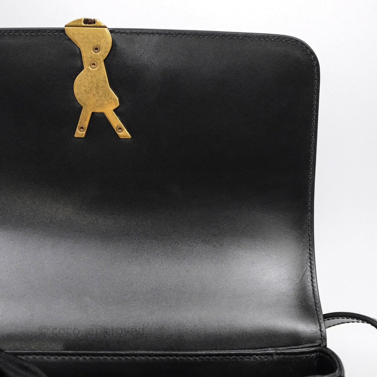 Saint Laurent Medium Black Solferino Bag Gold Hardware