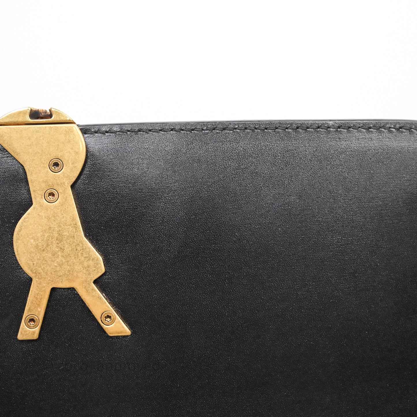Saint Laurent Medium Black Solferino Bag Gold Hardware