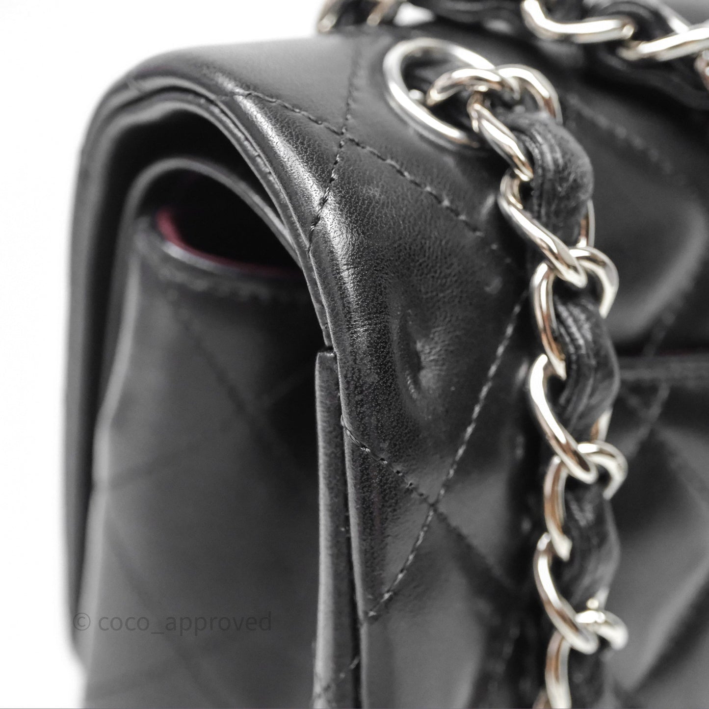 Chanel Jumbo Double Flap Black Lambskin Silver Hardware⁣⁣
