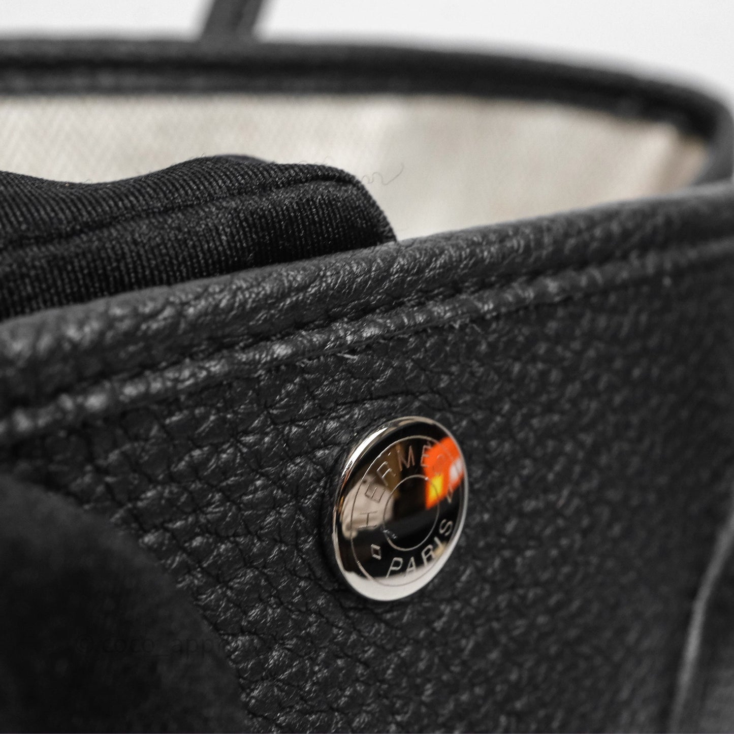 Hermès Garden Party 30 Black Negonda