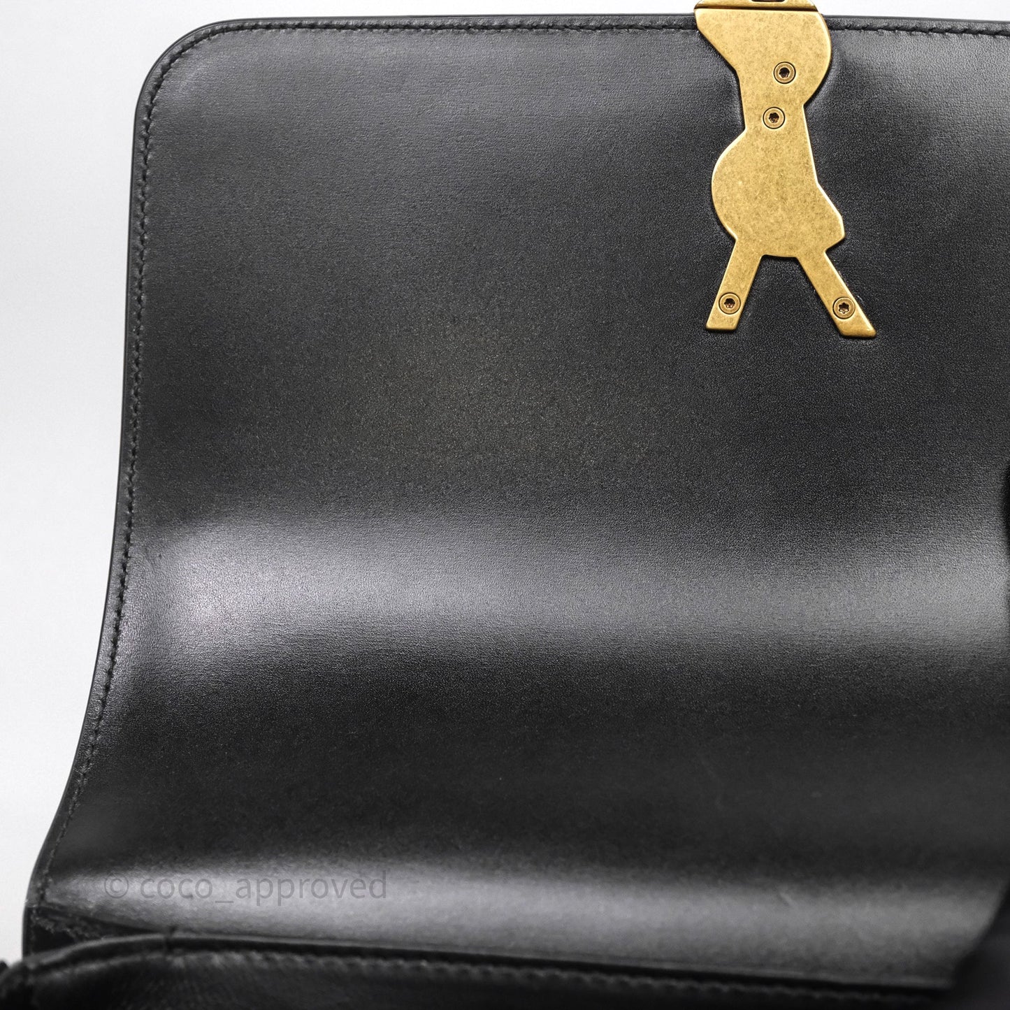 Saint Laurent Medium Black Solferino Bag Gold Hardware