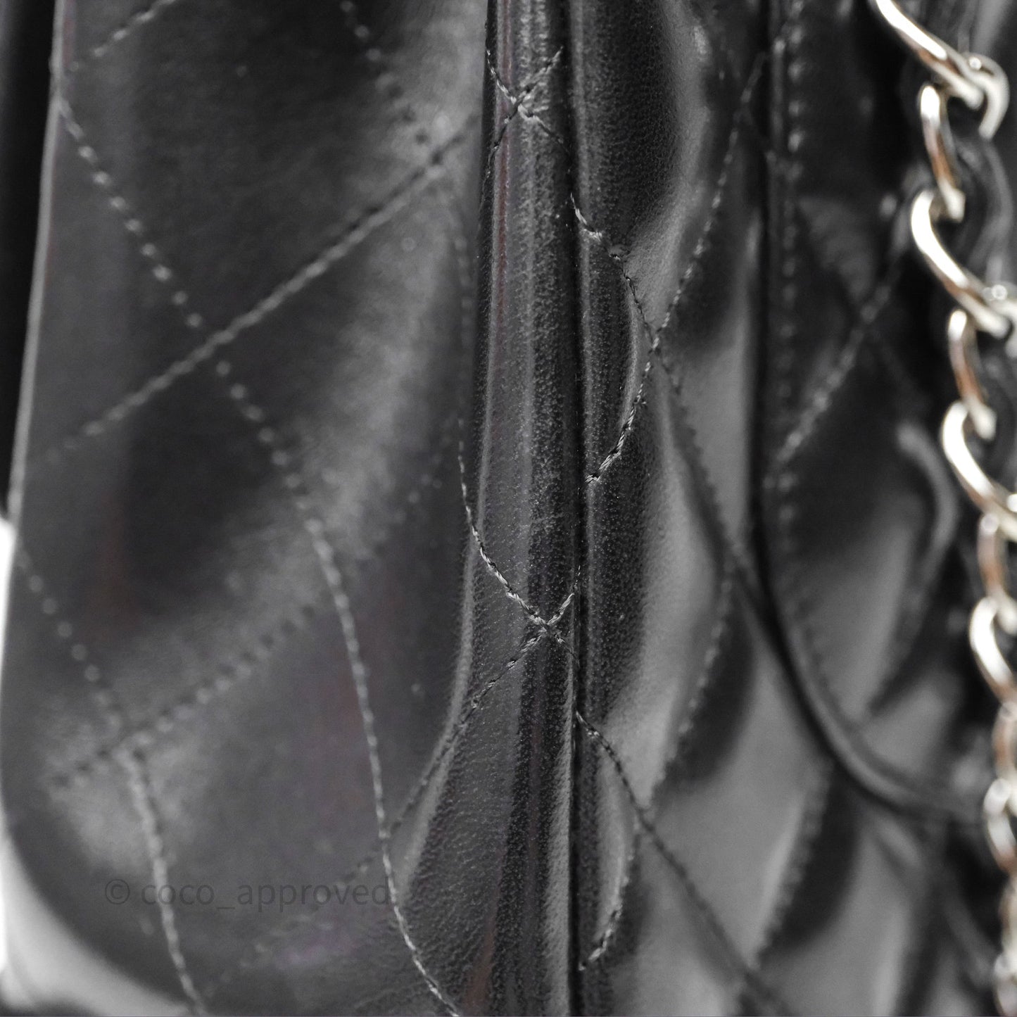 Chanel Jumbo Double Flap Black Lambskin Silver Hardware⁣⁣