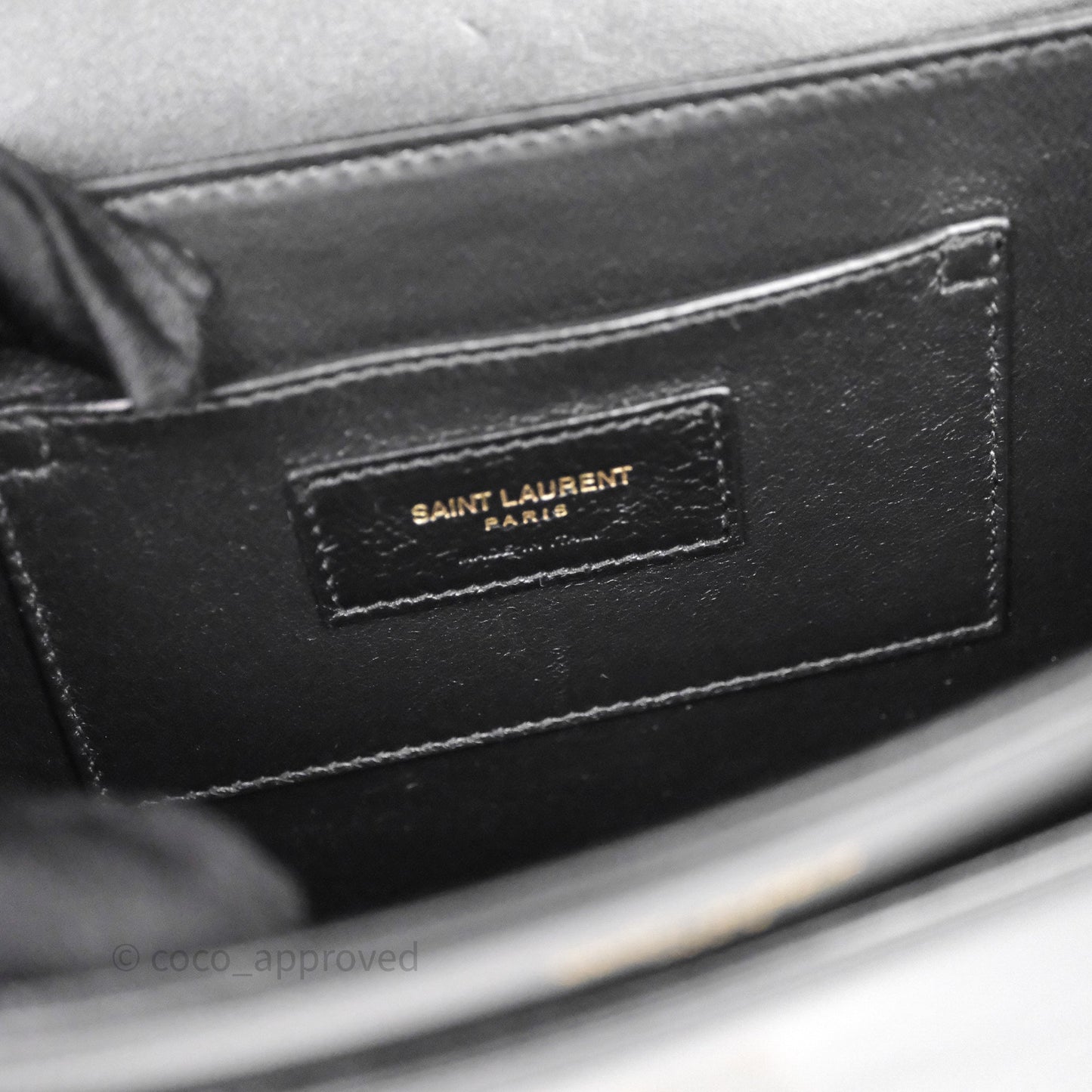 Saint Laurent Medium Black Solferino Bag Gold Hardware