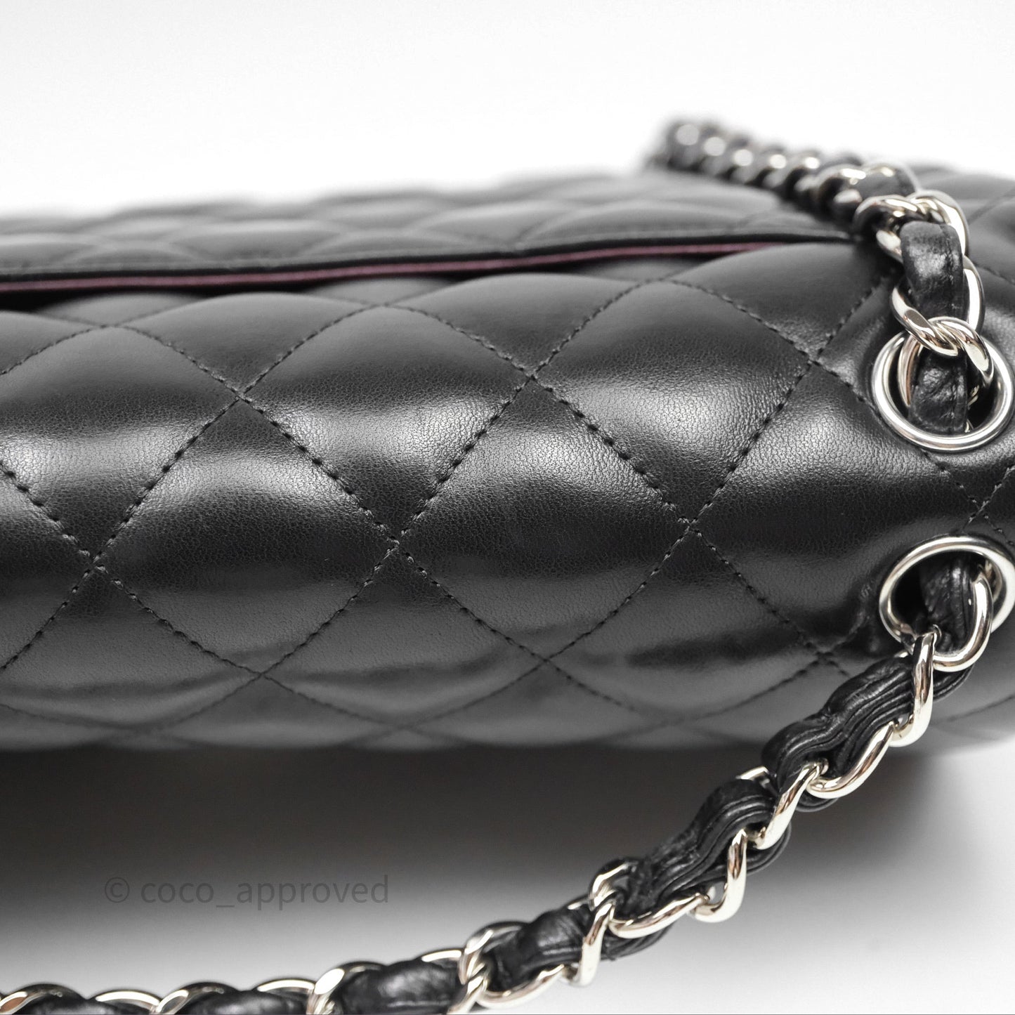 Chanel Jumbo Double Flap Black Lambskin Silver Hardware⁣⁣