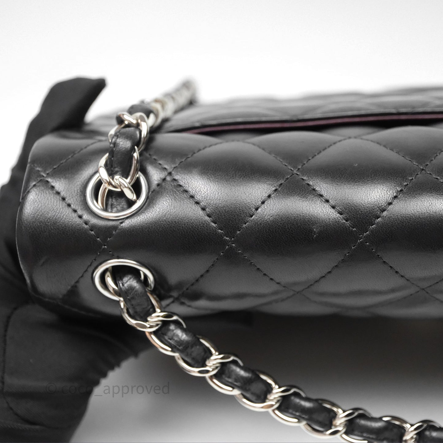Chanel Jumbo Double Flap Black Lambskin Silver Hardware⁣⁣