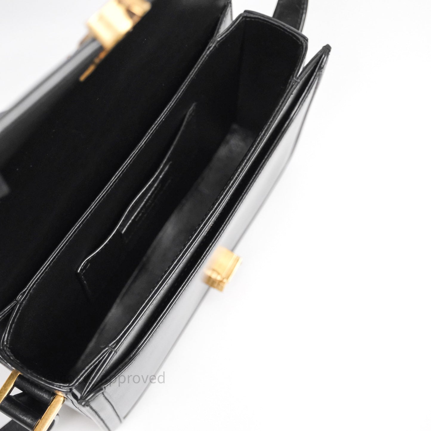 Saint Laurent Medium Black Solferino Bag Gold Hardware