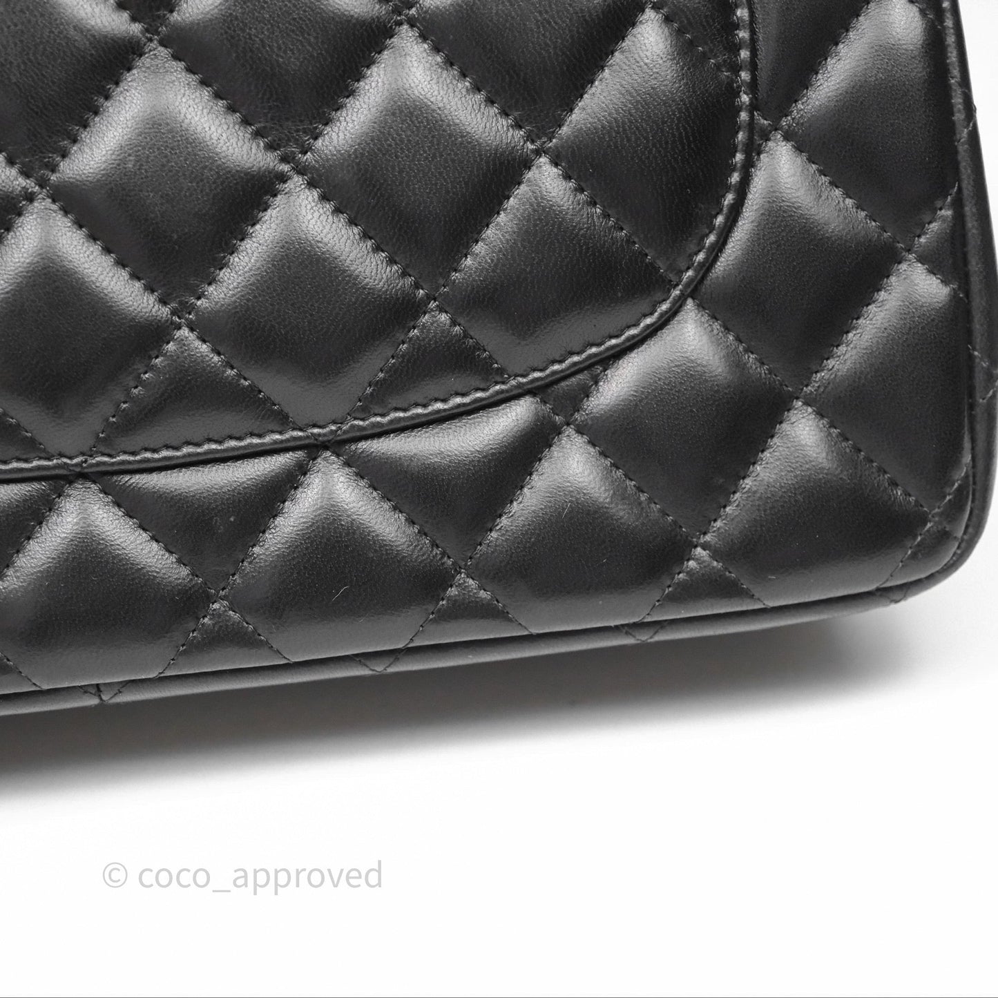Chanel Jumbo Double Flap Black Lambskin Silver Hardware⁣⁣