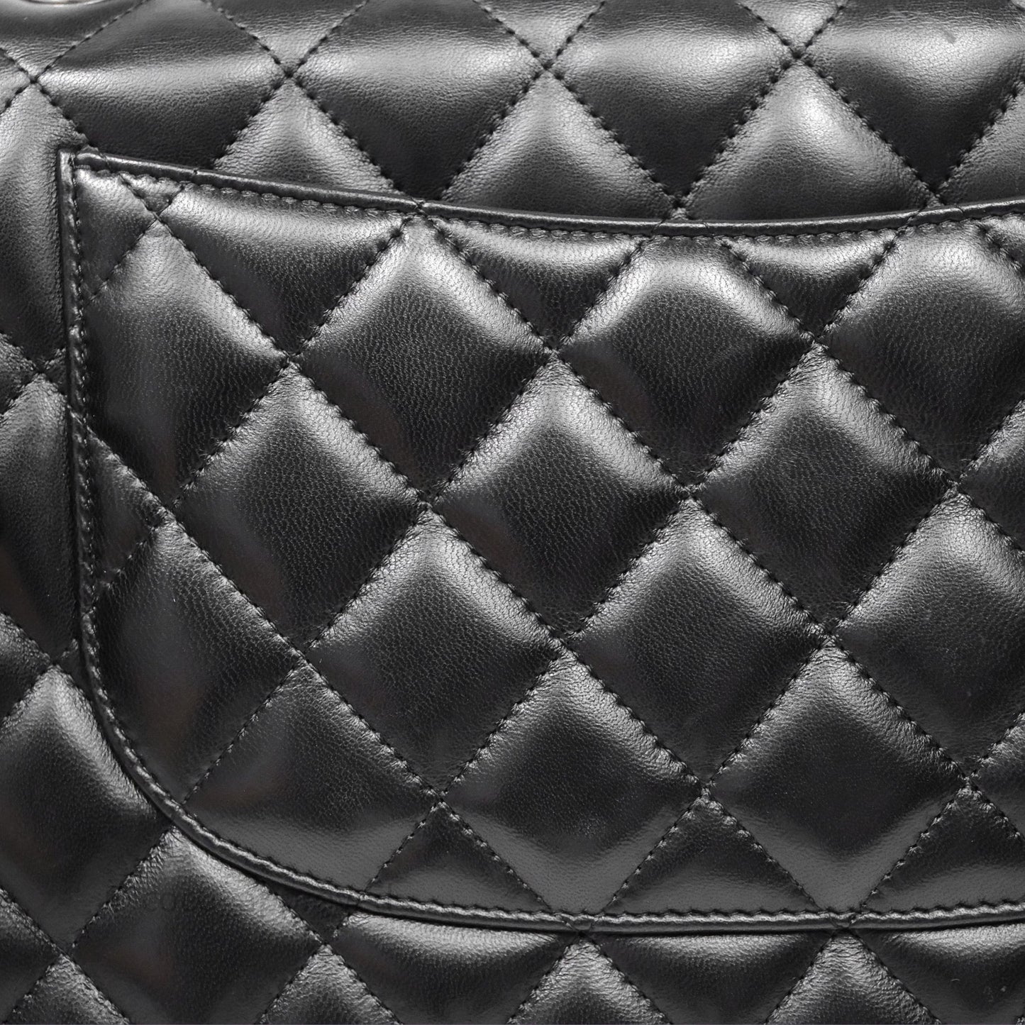 Chanel Jumbo Double Flap Black Lambskin Silver Hardware⁣⁣