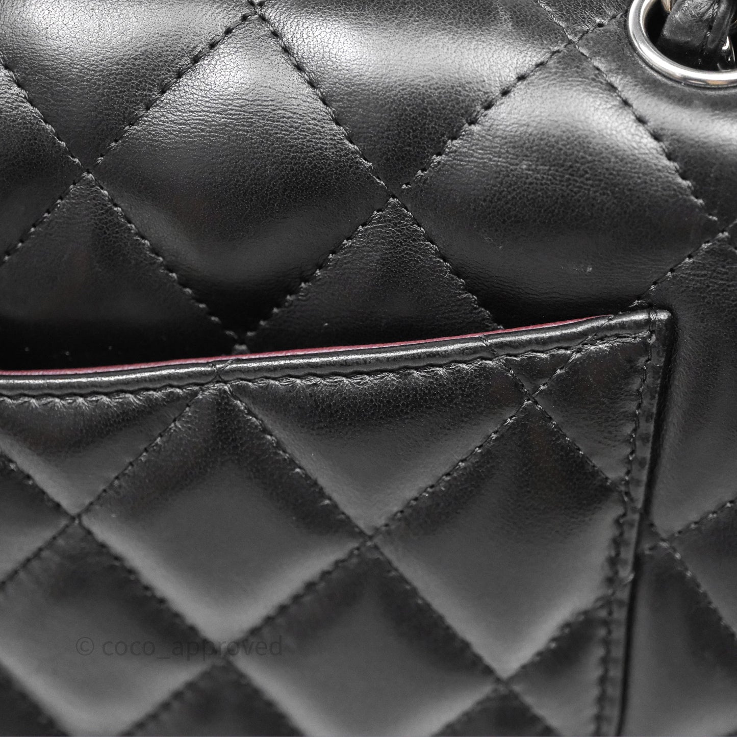 Chanel Jumbo Double Flap Black Lambskin Silver Hardware⁣⁣