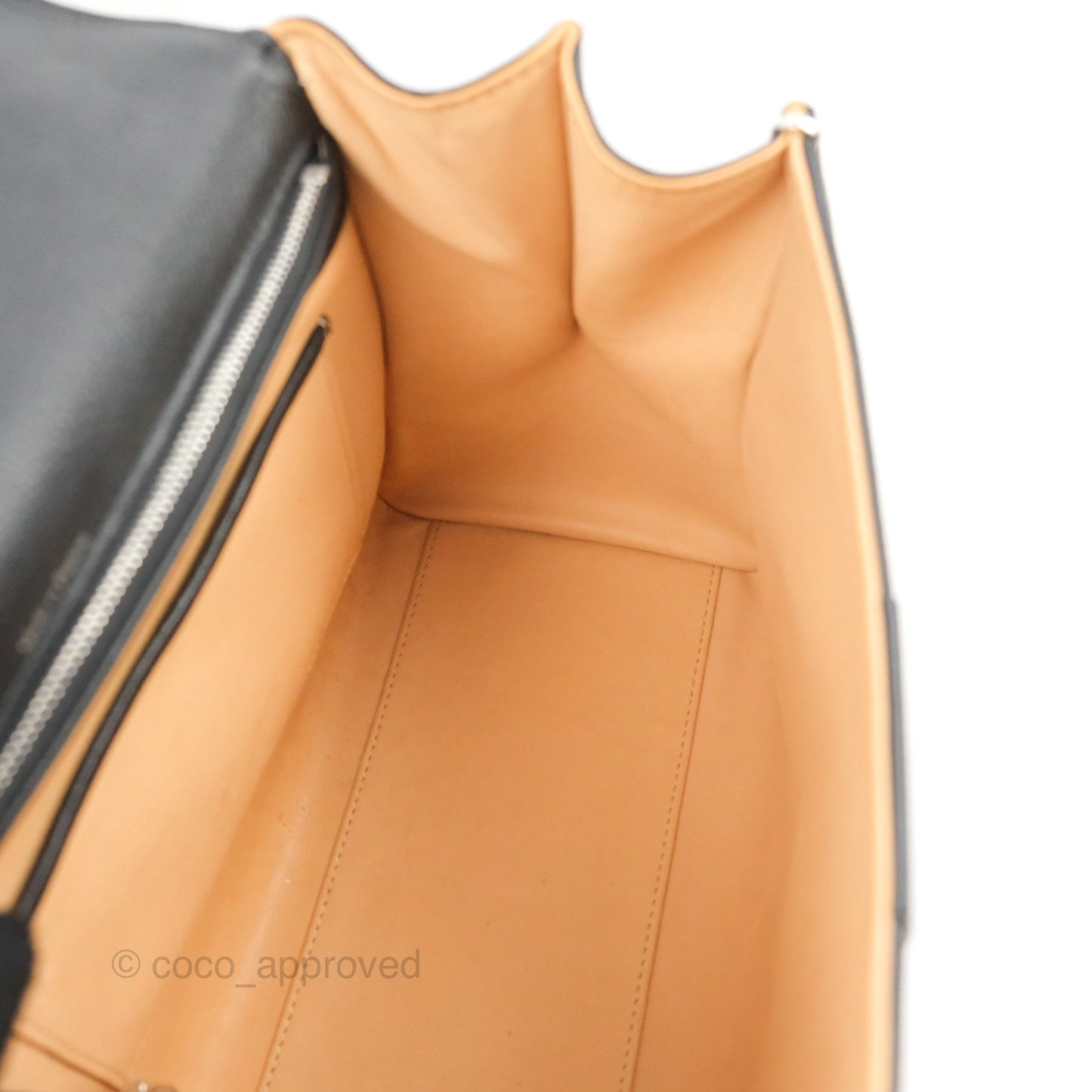 Delvaux Brillant MM Grained Calfskin Satchel Black