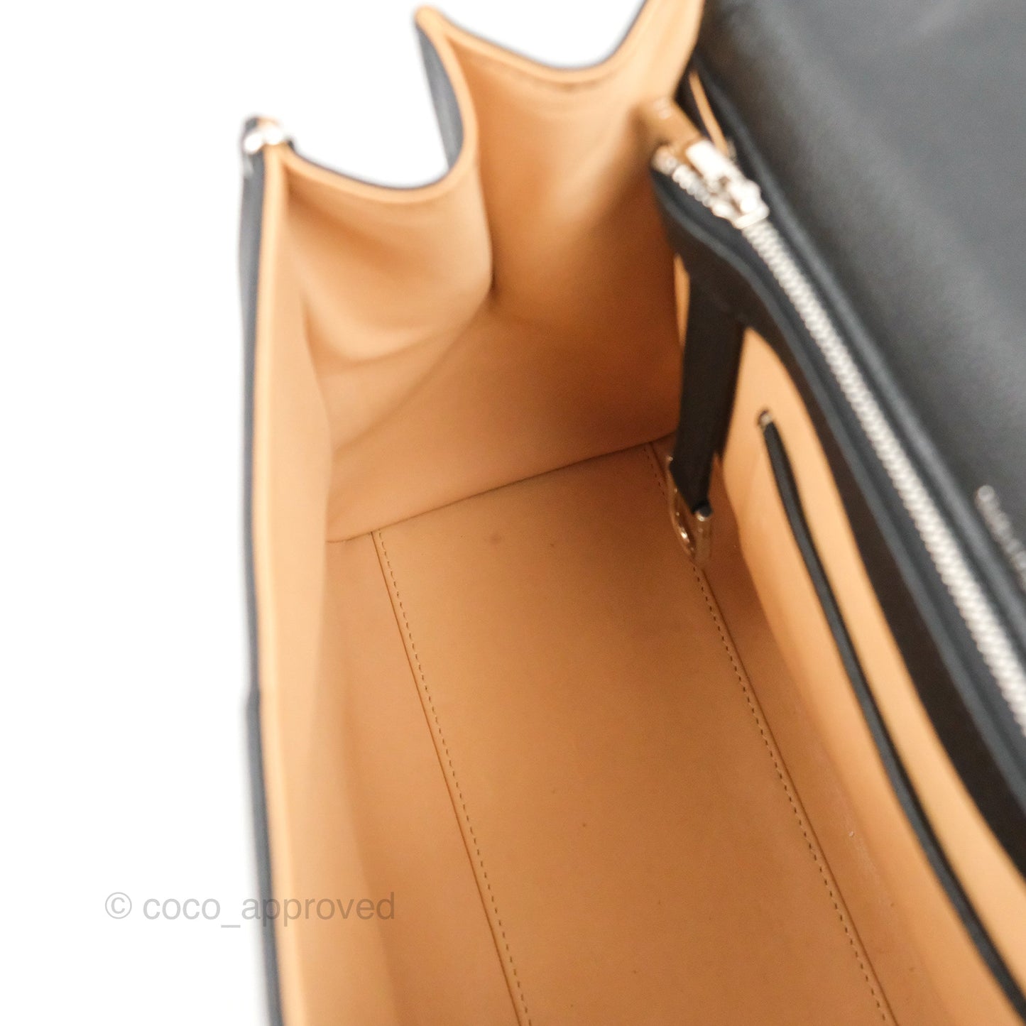 Delvaux Brillant MM Grained Calfskin Satchel Black