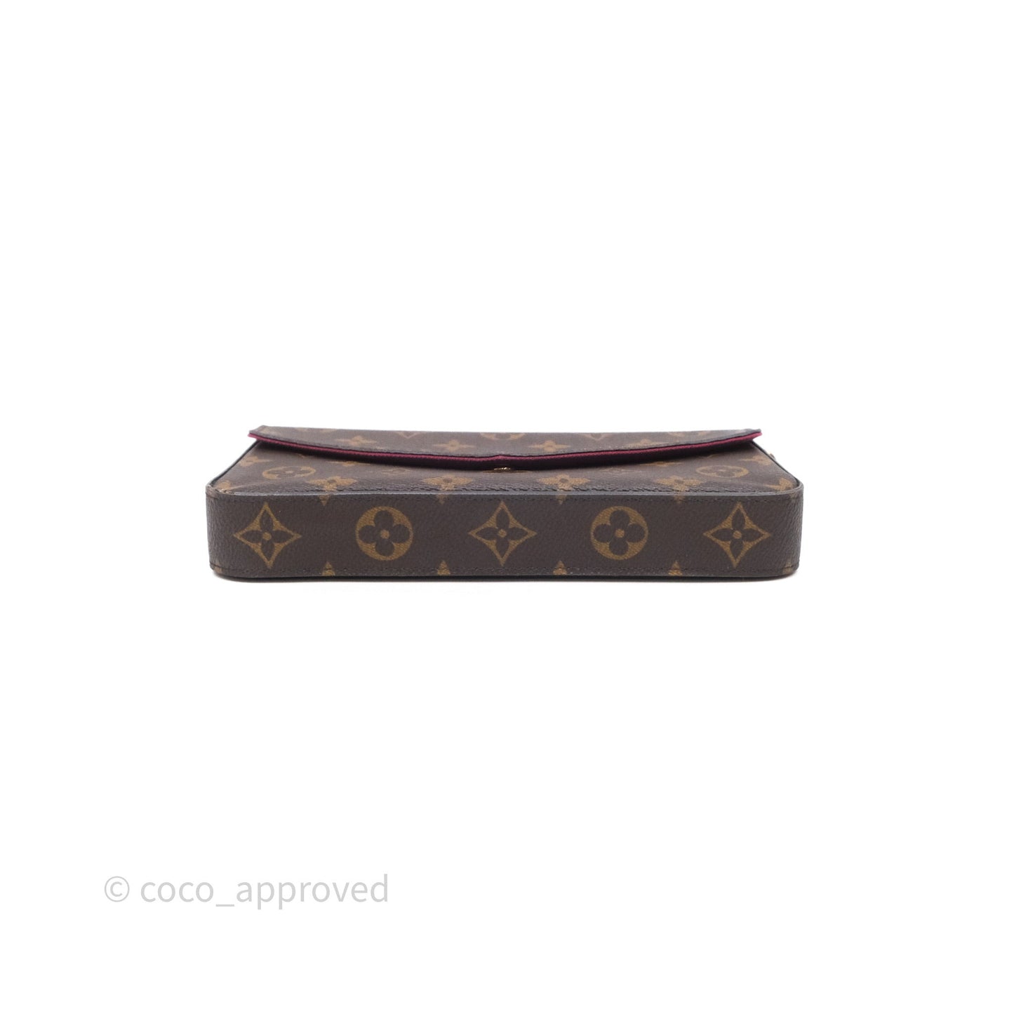 Louis Vuitton Félicie Pochette Clutch Monogram Canvas Gold Hardware