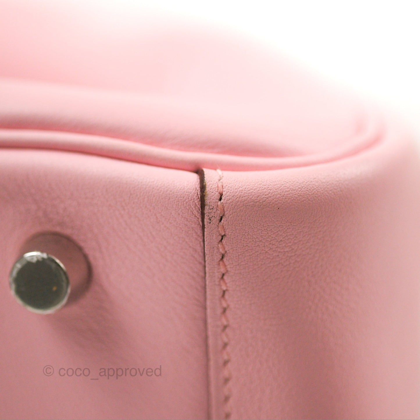 Hermes Lindy 30 Rose Sakura Pink 3Q Swift Palladium Hardware