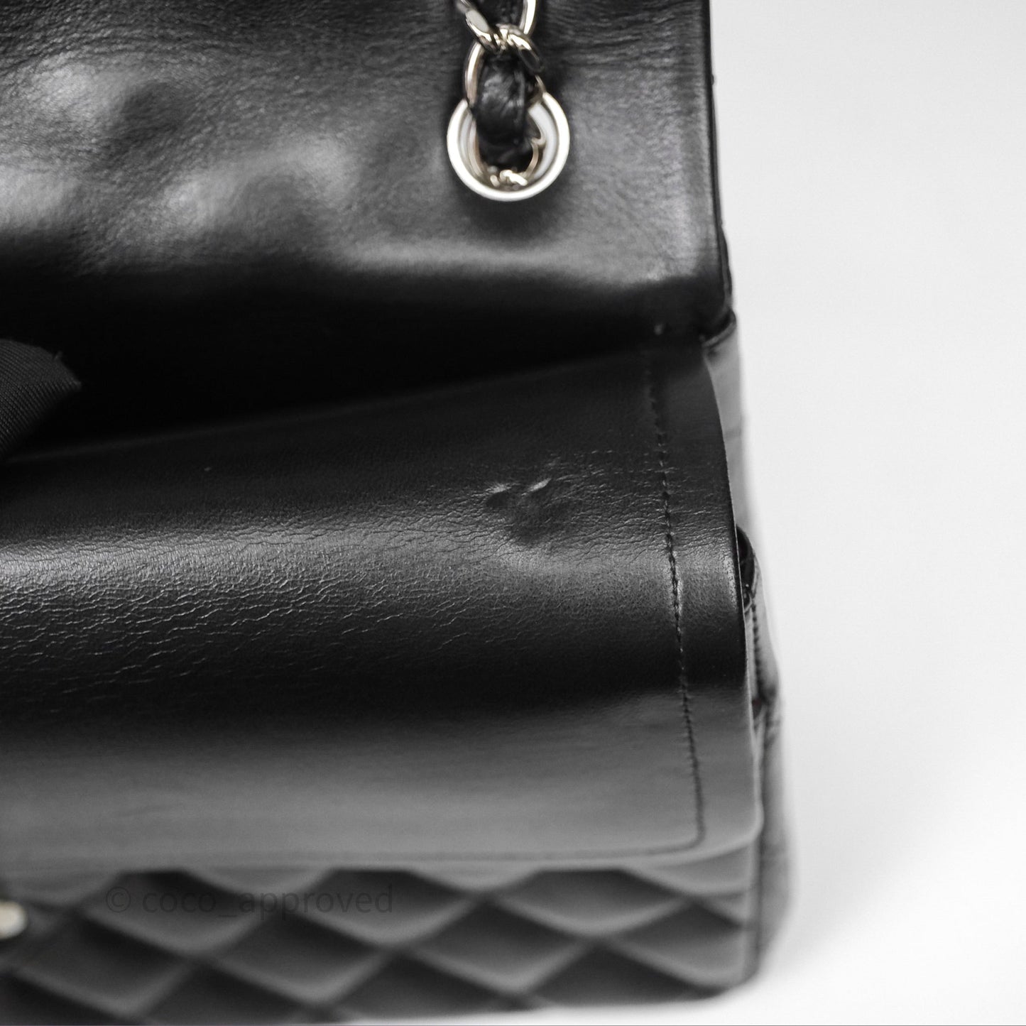 Chanel Jumbo Double Flap Black Lambskin Silver Hardware⁣⁣