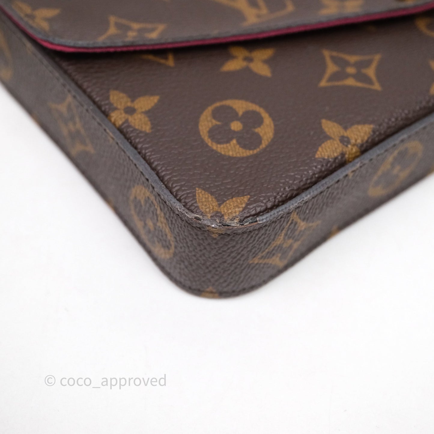 Louis Vuitton Félicie Pochette Clutch Monogram Canvas Gold Hardware