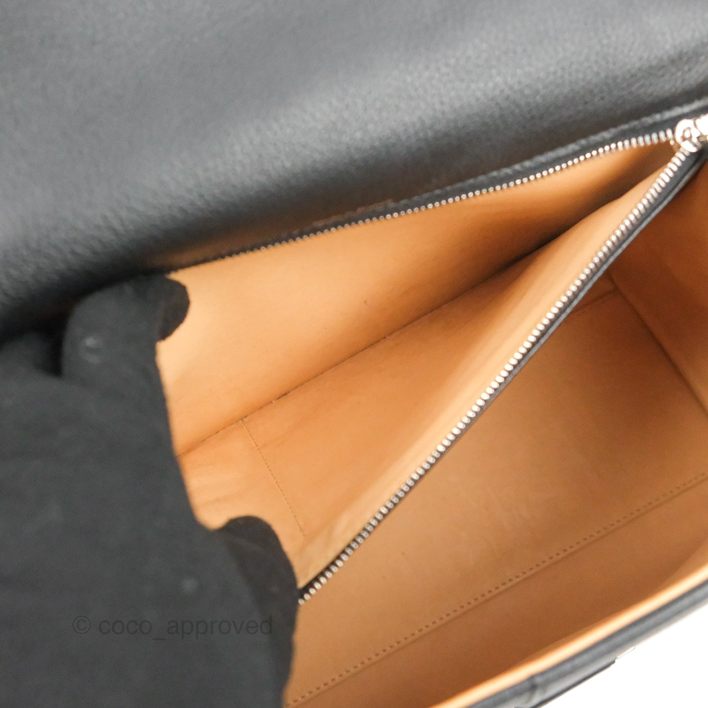 Delvaux Brillant MM Grained Calfskin Satchel Black