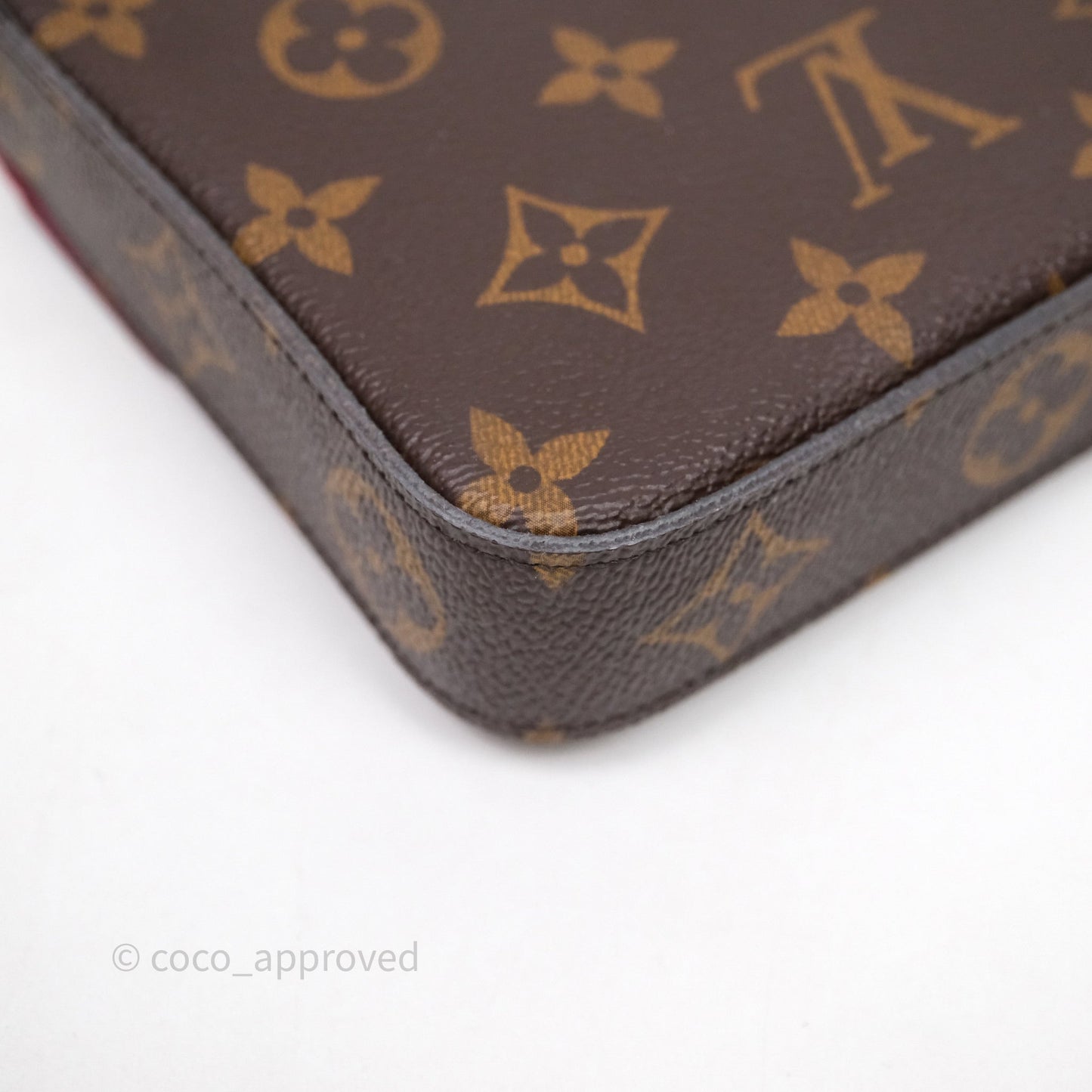 Louis Vuitton Félicie Pochette Clutch Monogram Canvas Gold Hardware