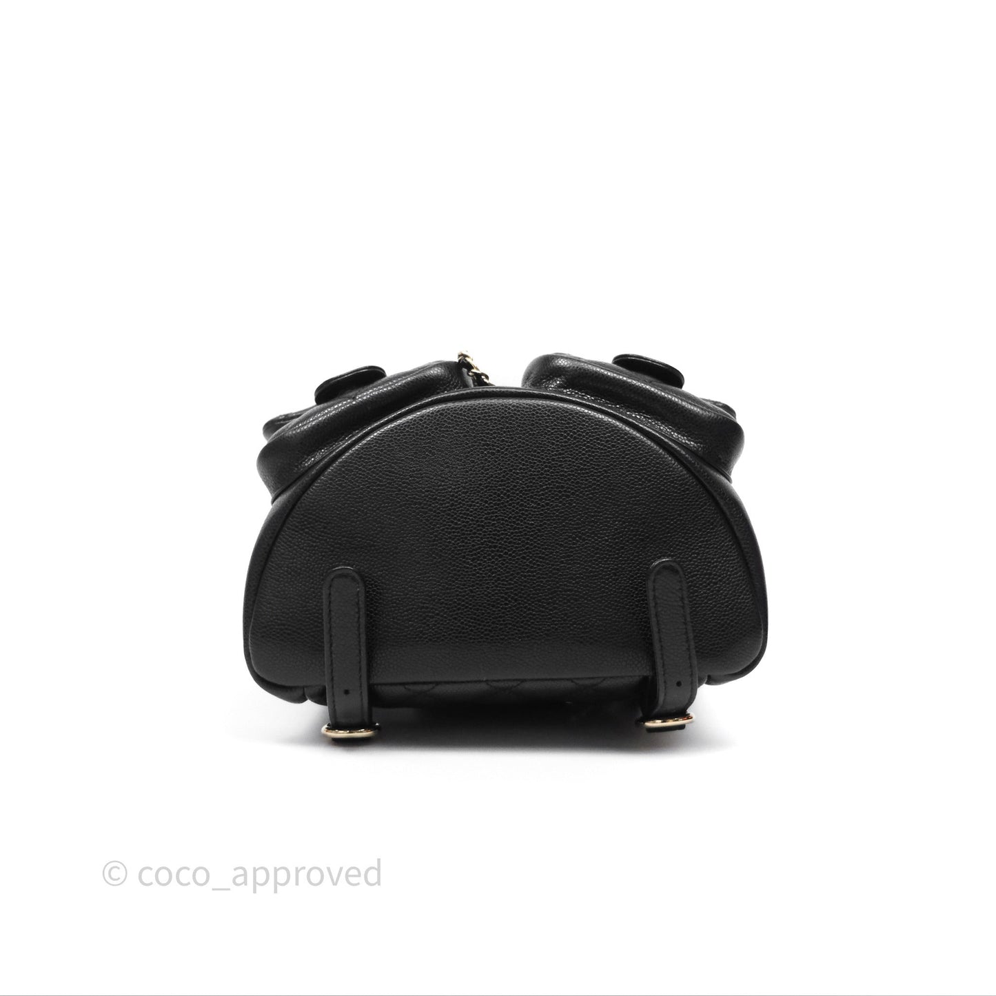 Chanel Duma Backpack Medium Black Caviar Gold Hardware