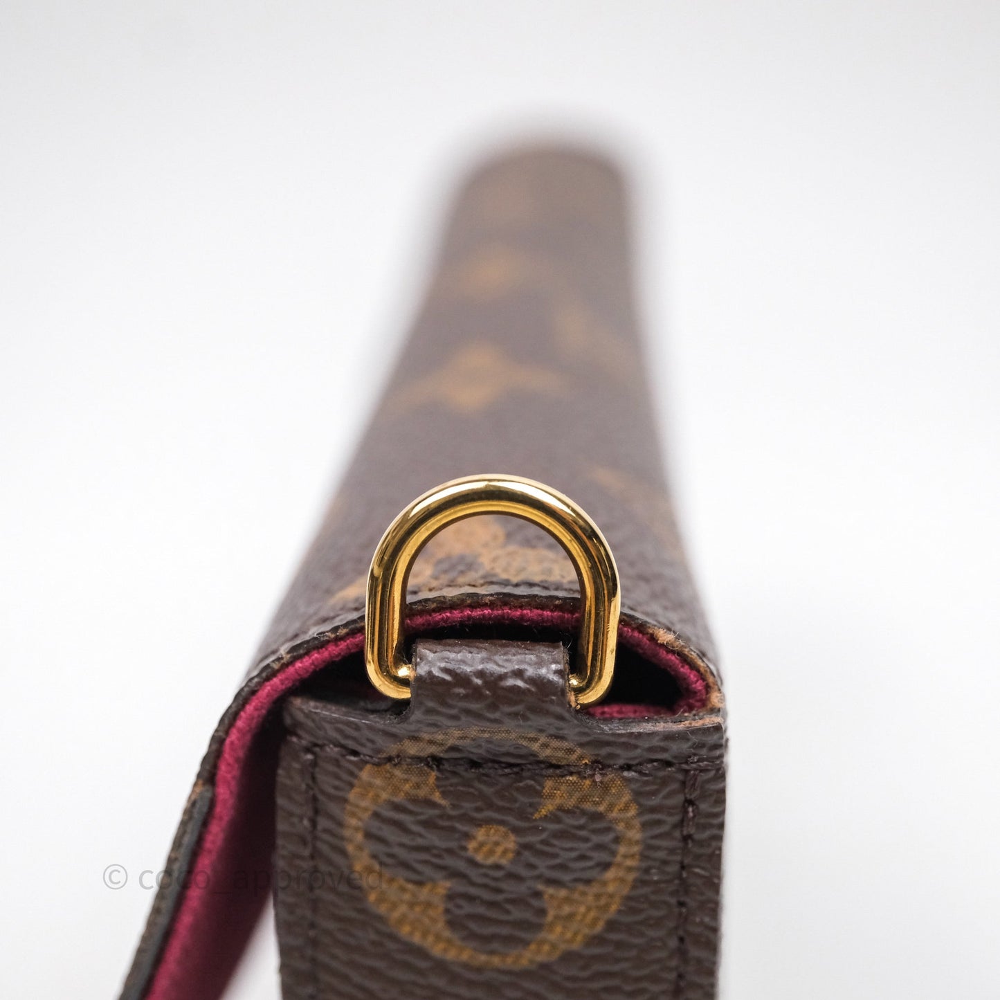 Louis Vuitton Félicie Pochette Clutch Monogram Canvas Gold Hardware