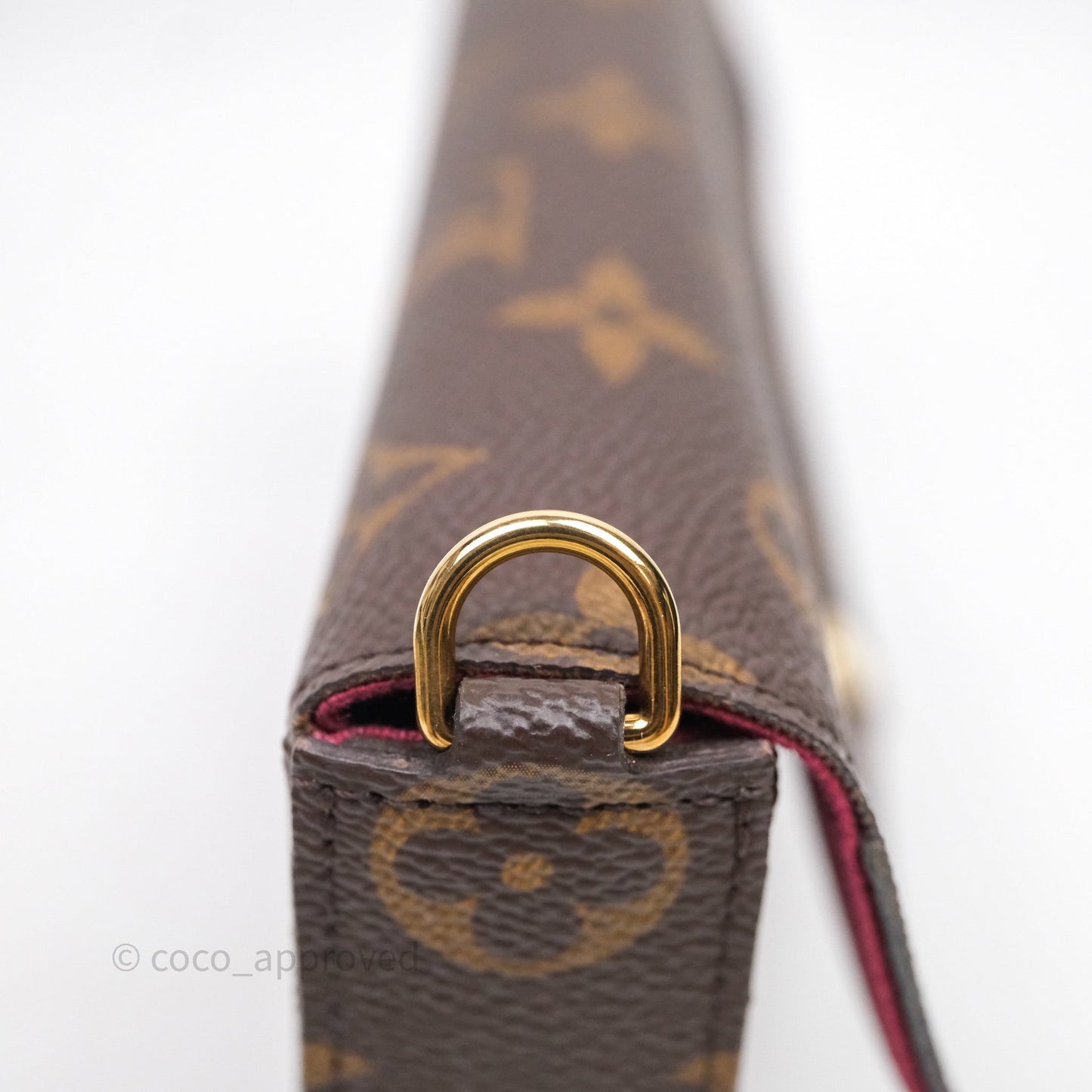 Louis Vuitton Félicie Pochette Clutch Monogram Canvas Gold Hardware