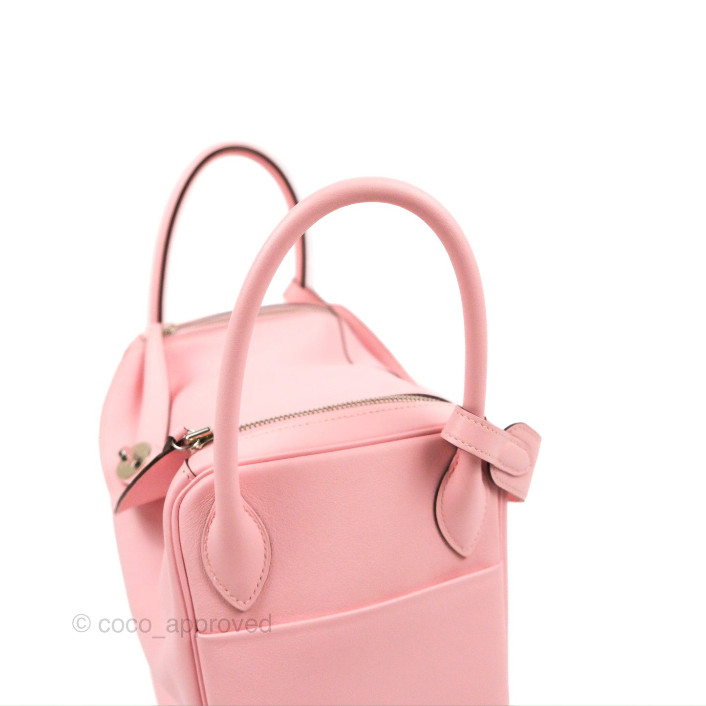 Hermes Lindy 30 Rose Sakura Pink 3Q Swift Palladium Hardware