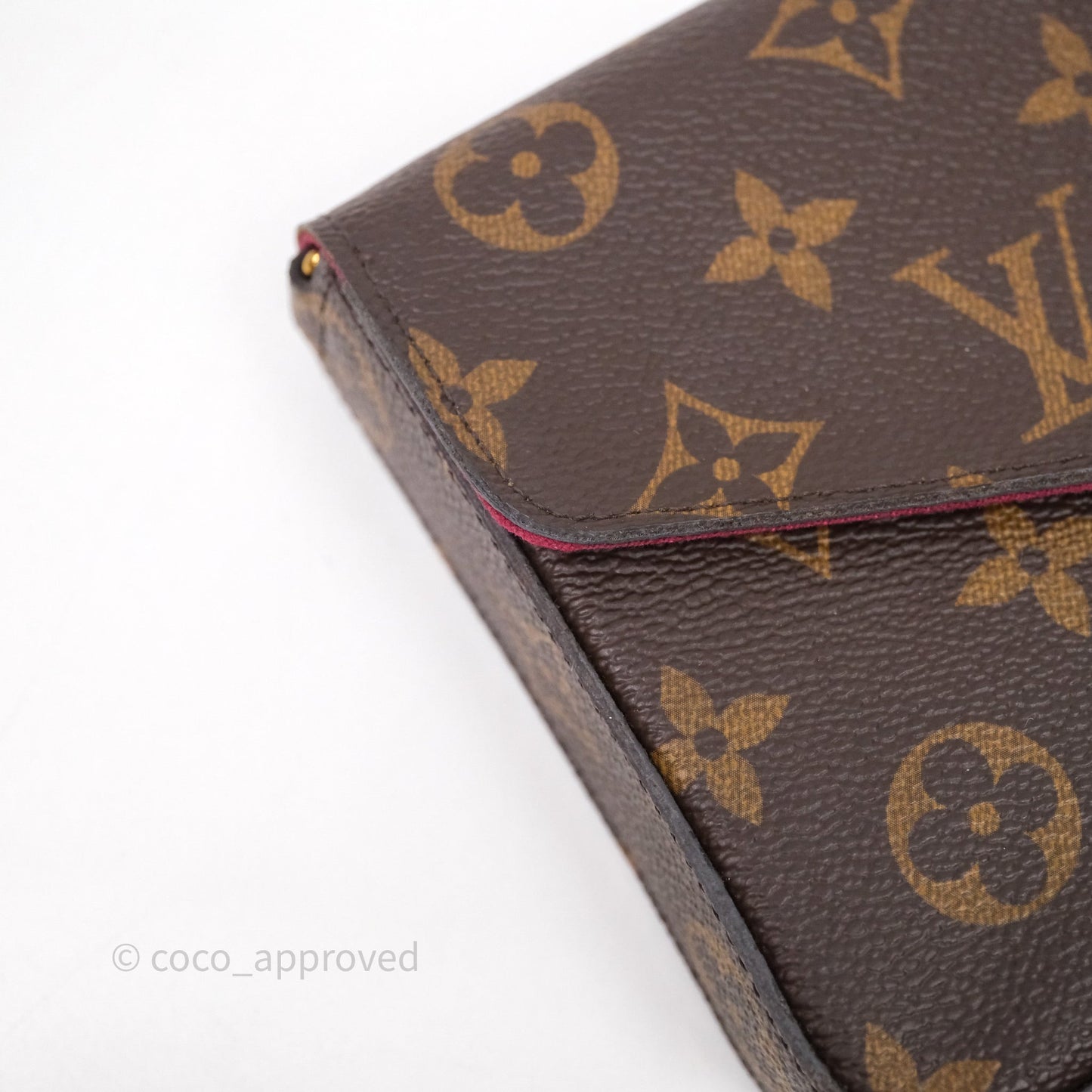 Louis Vuitton Félicie Pochette Clutch Monogram Canvas Gold Hardware