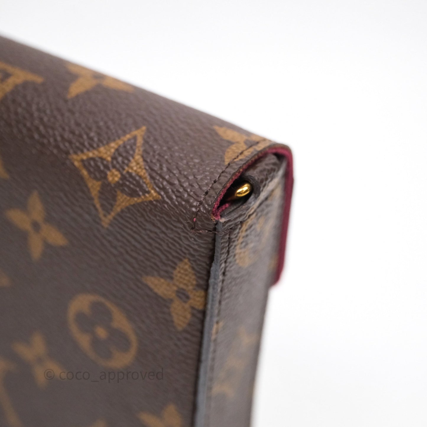 Louis Vuitton Félicie Pochette Clutch Monogram Canvas Gold Hardware