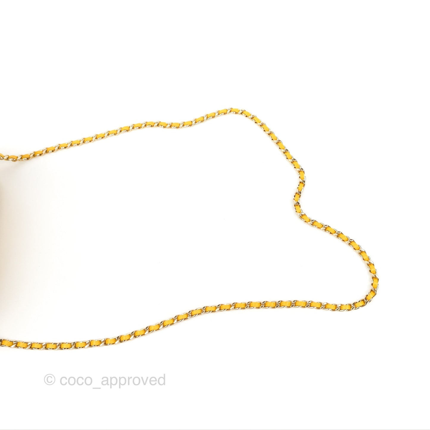 Chanel Vanity Rectangular Top Handle Yellow Lambskin Gold Hardware
