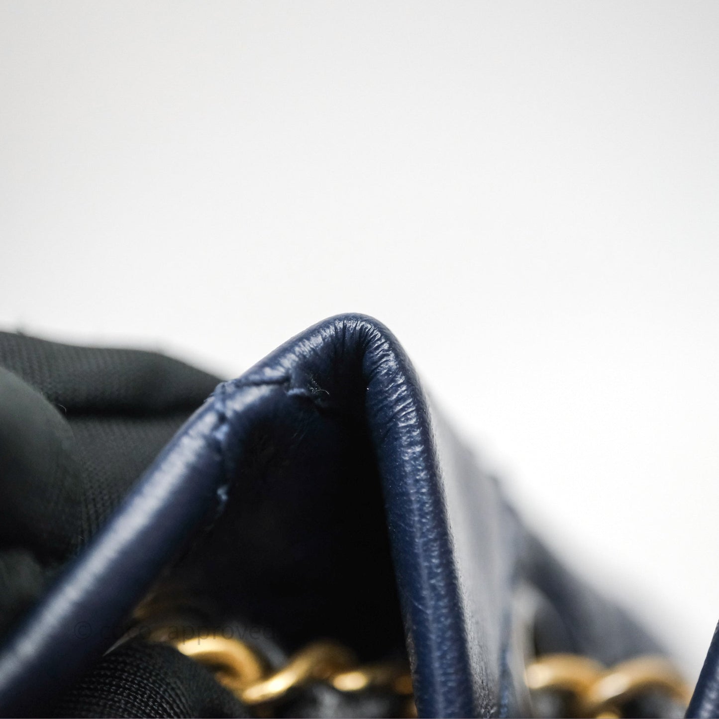 Chanel Small Gabrielle Backpack Navy Black Aged Calfskin
