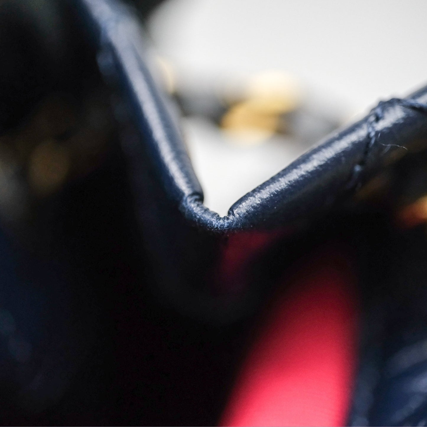 Chanel Small Gabrielle Backpack Navy Black Aged Calfskin