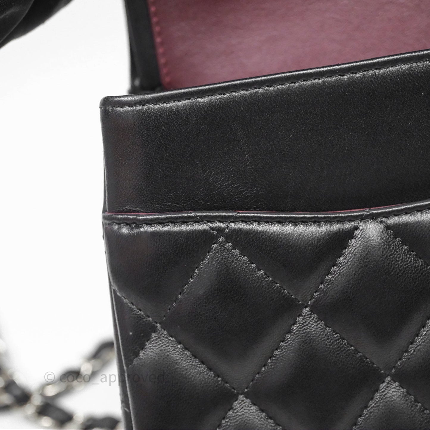 Chanel Jumbo Double Flap Black Lambskin Silver Hardware⁣⁣