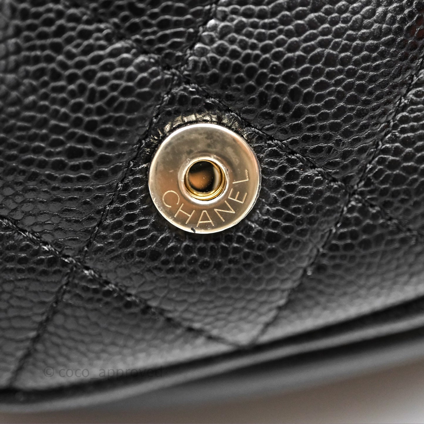 Chanel Duma Backpack Medium Black Caviar Gold Hardware