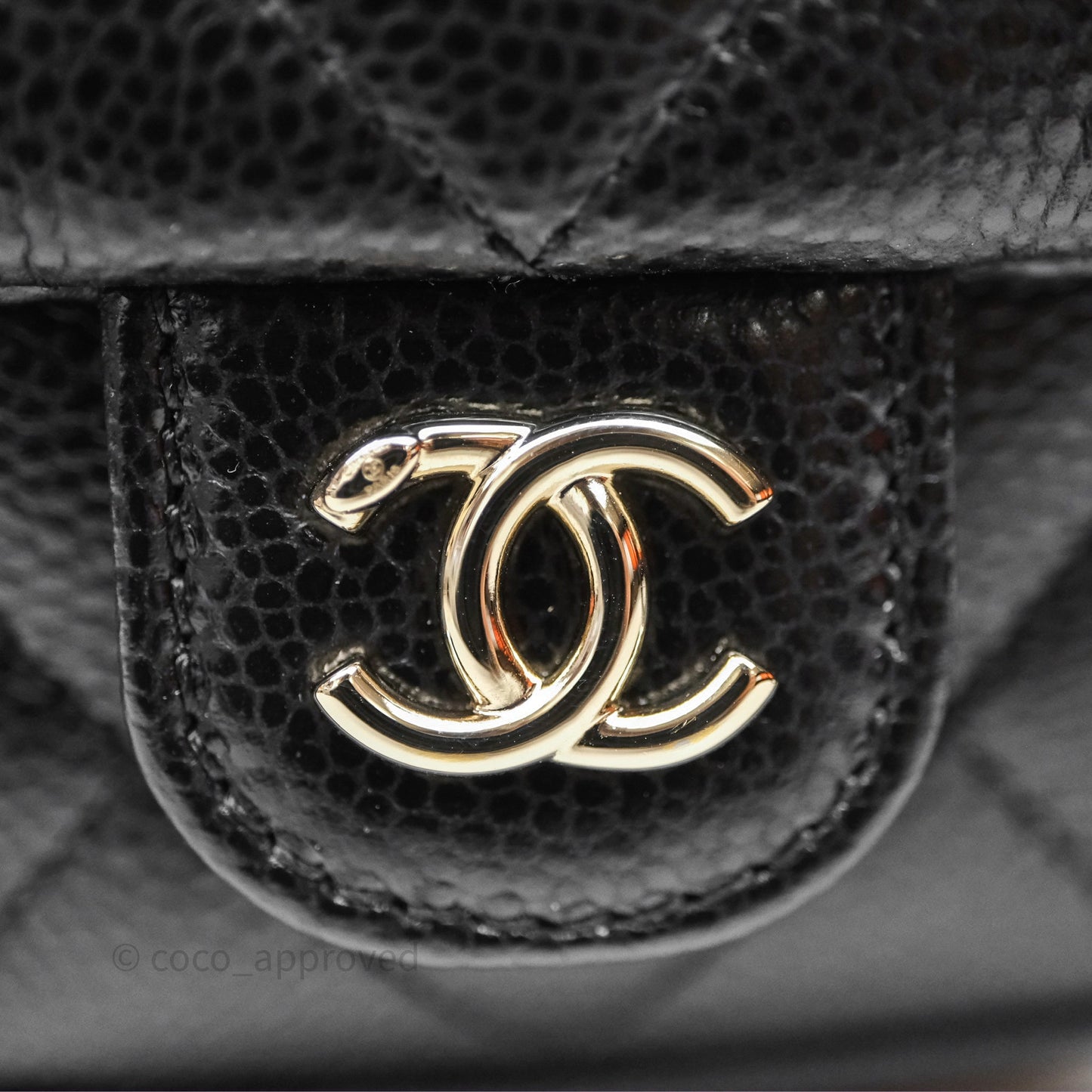 Chanel Duma Backpack Medium Black Caviar Gold Hardware
