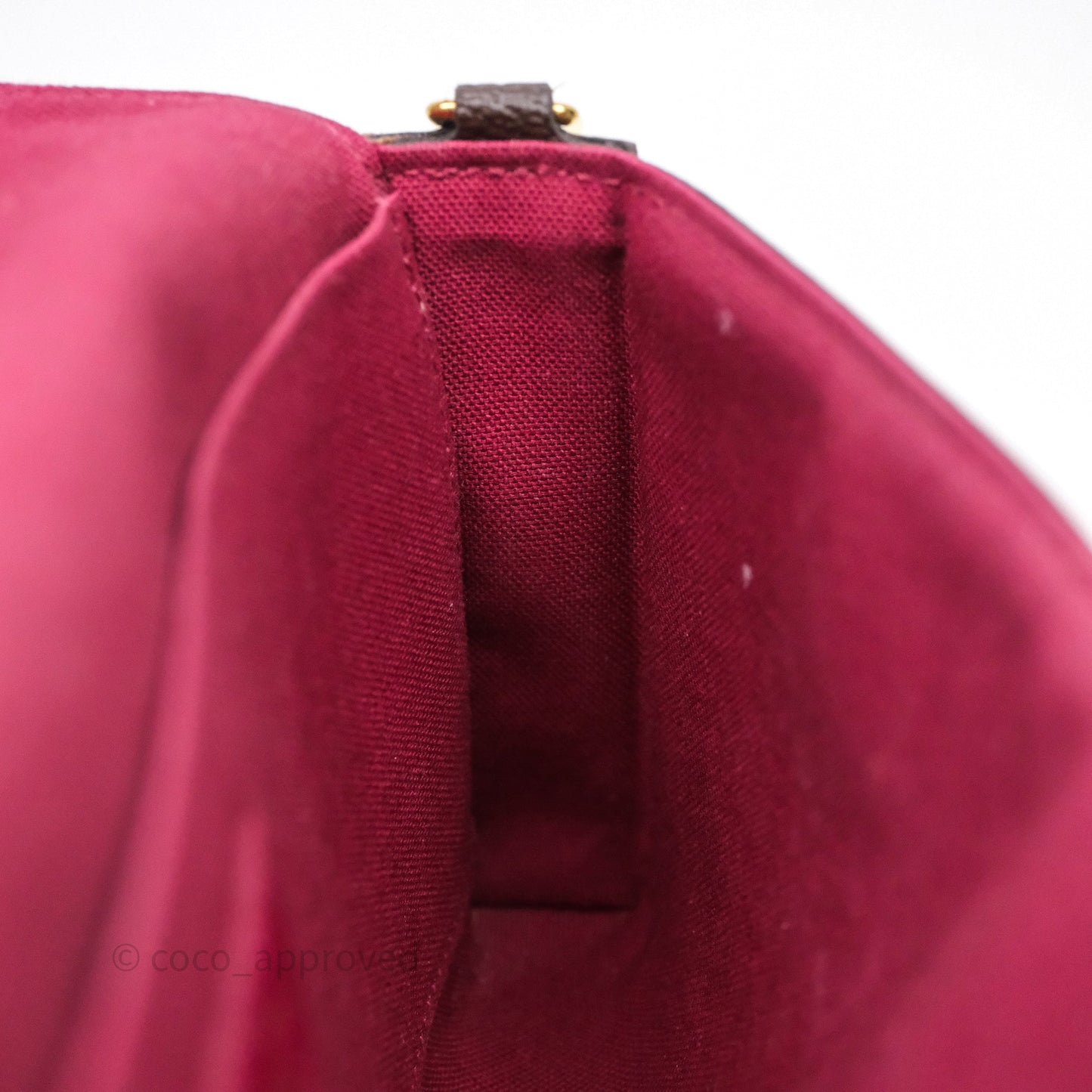 Louis Vuitton Félicie Pochette Clutch Monogram Canvas Gold Hardware