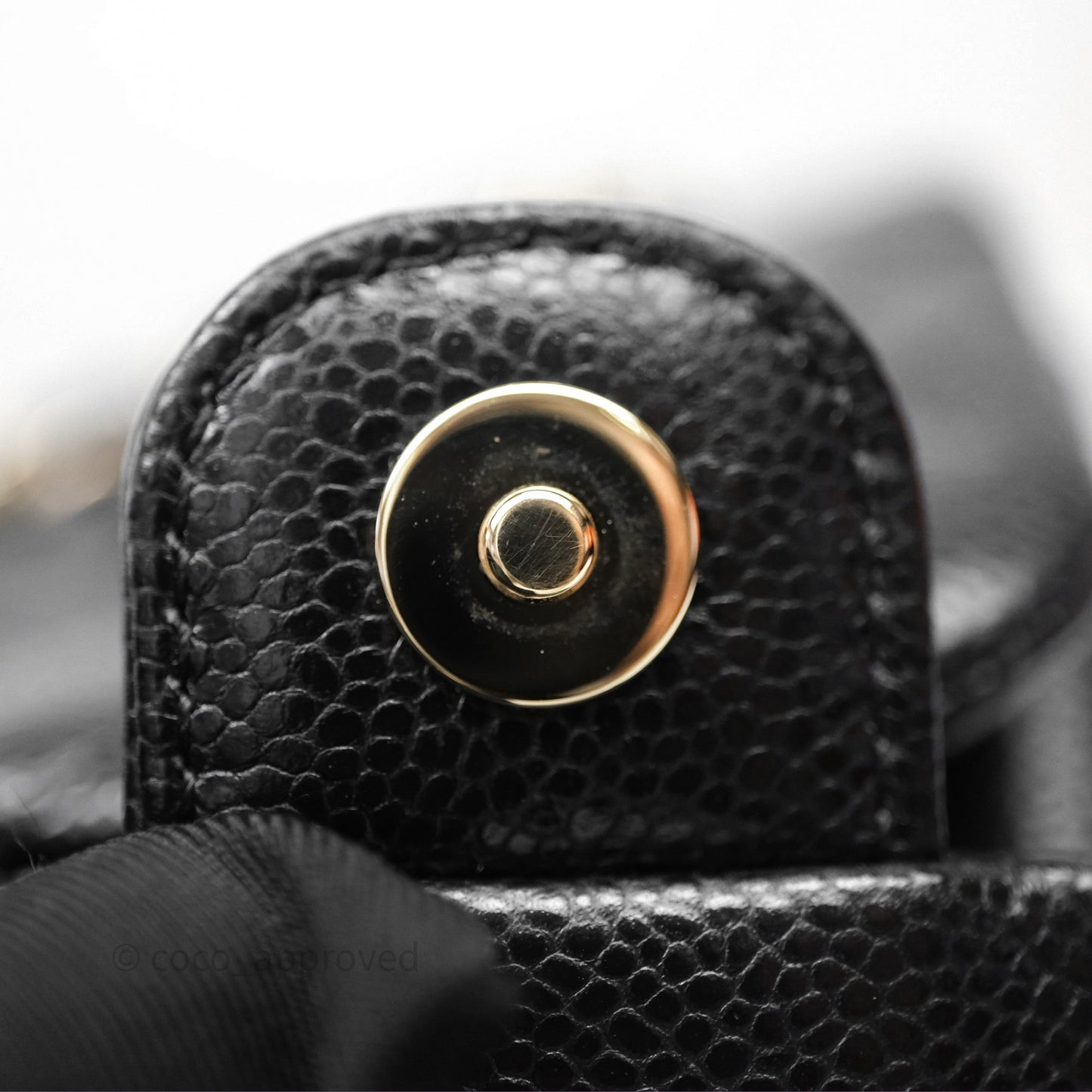 Chanel Duma Backpack Medium Black Caviar Gold Hardware