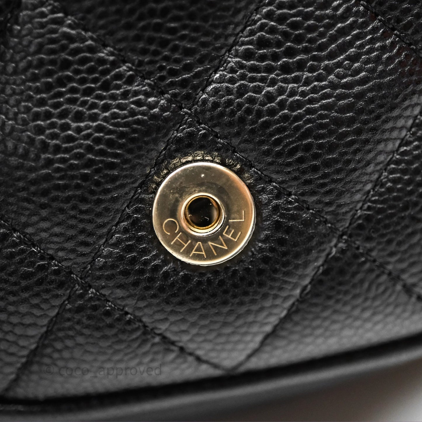 Chanel Duma Backpack Medium Black Caviar Gold Hardware